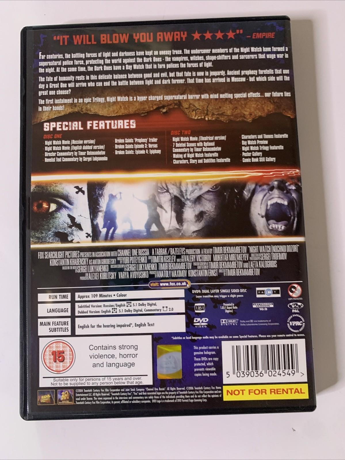Night Watch (Nochnoi Dozor) (DVD, 2004, 2-Discs) Horror Region 2