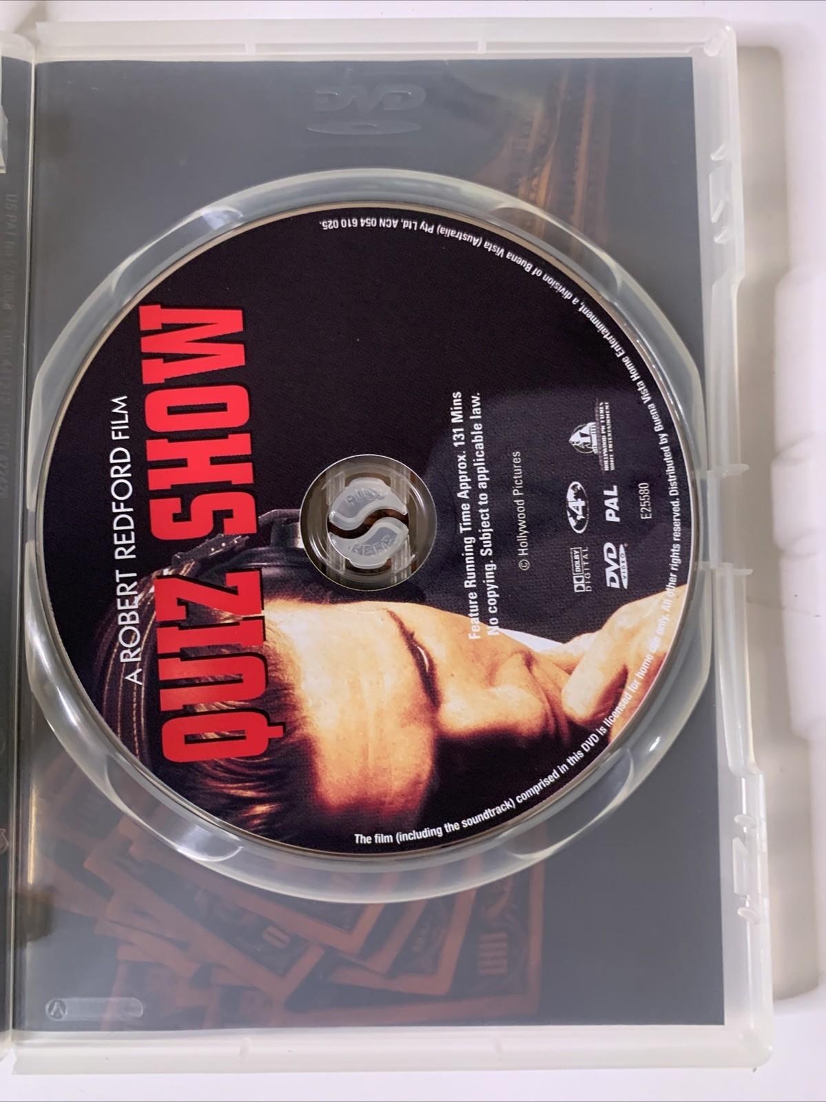 Quiz Show (DVD, 1994) John Turturro, Robert Redford, Ralph Fiennes Region 4