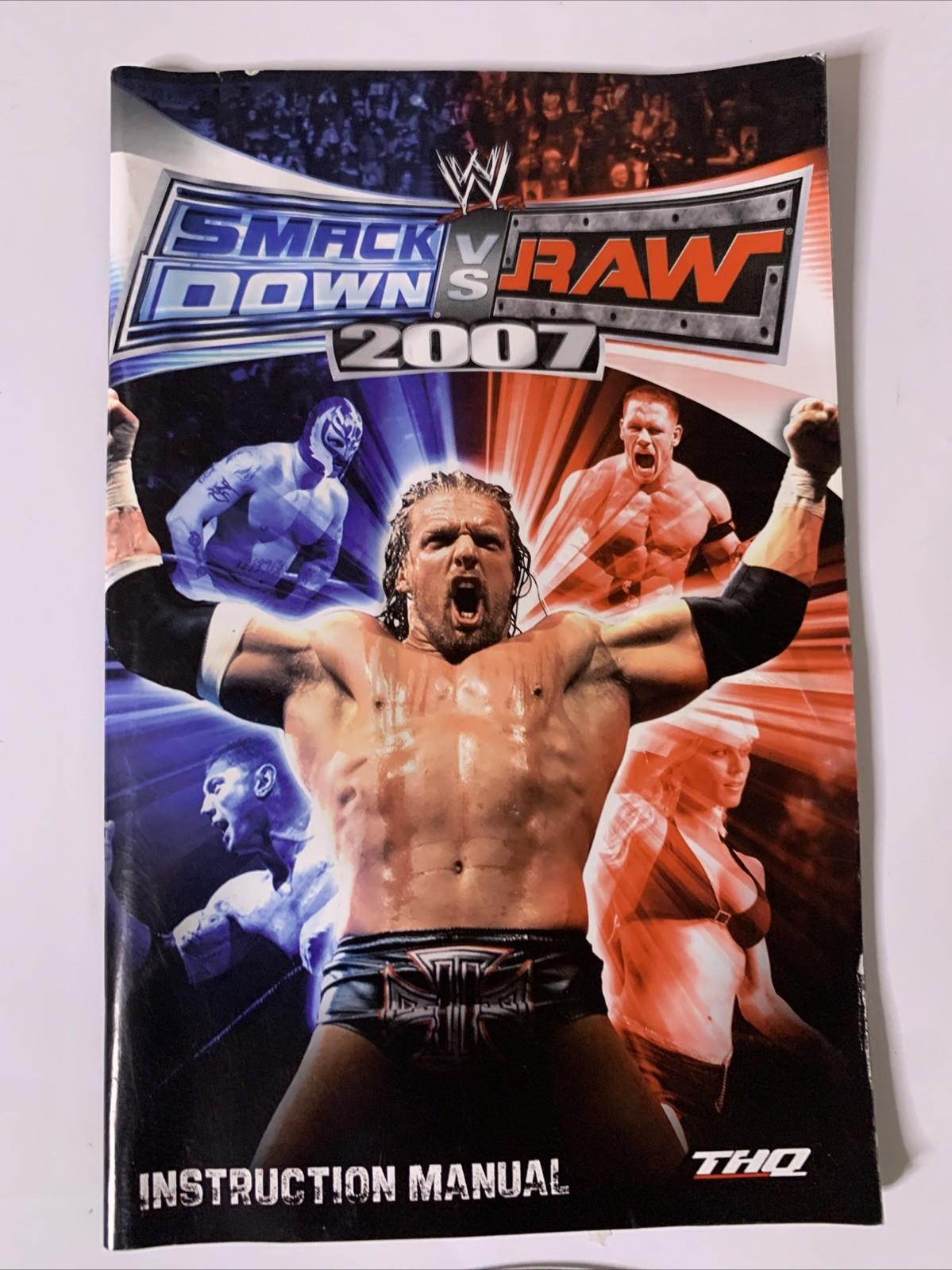 WWE Smackdown Vs Raw 2007 PS2 PlayStation 2 PAL Wrestling Game Complete