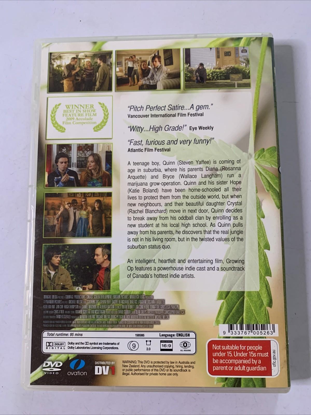 Growing Op (DVD, 2008) Steven Yaffee Rachel Blanchard All Regions NEW Sealed