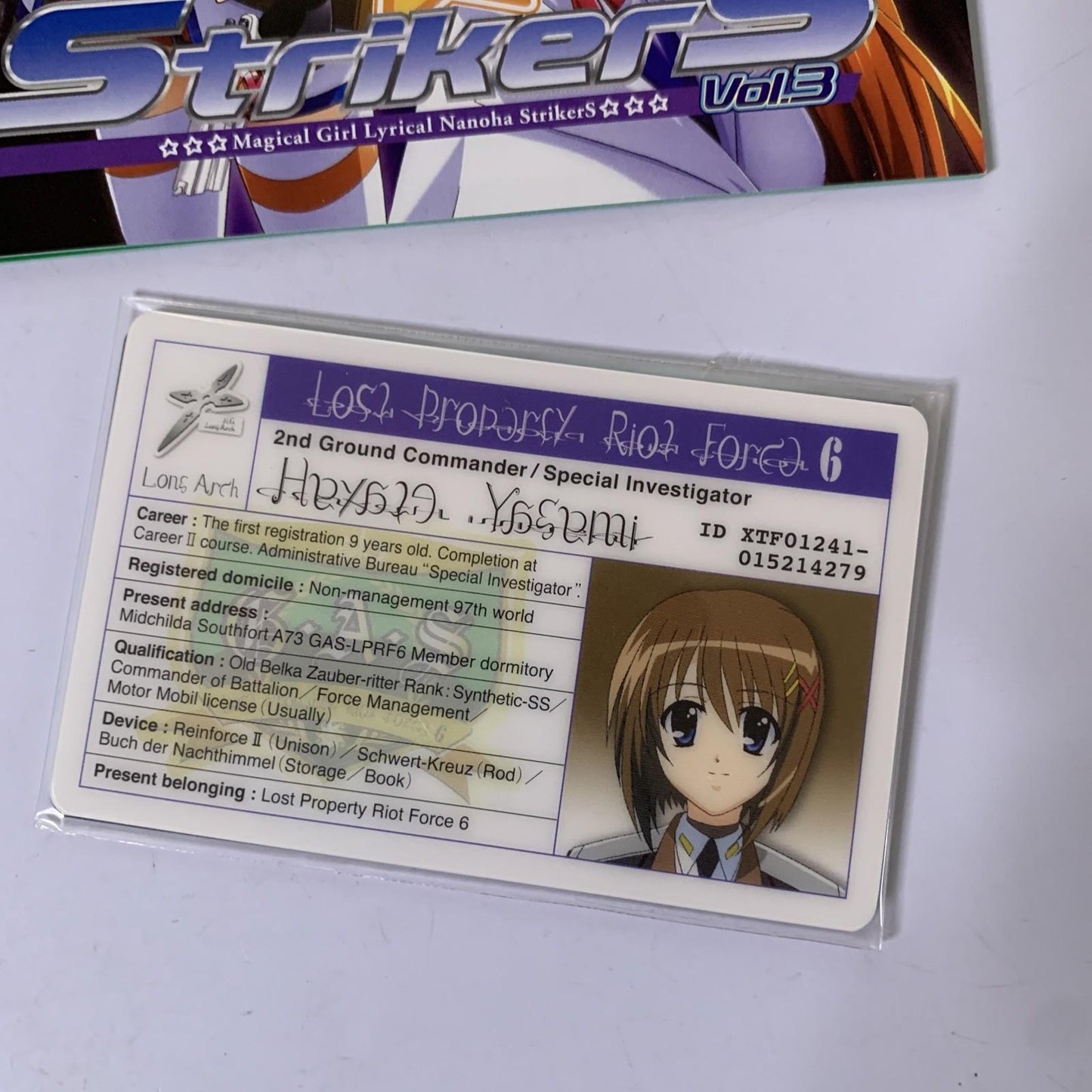 Magical Girl Lyrical Nanoha Strikers Vol.3 (DVD, 2007) Region 2 Japanese Limit E