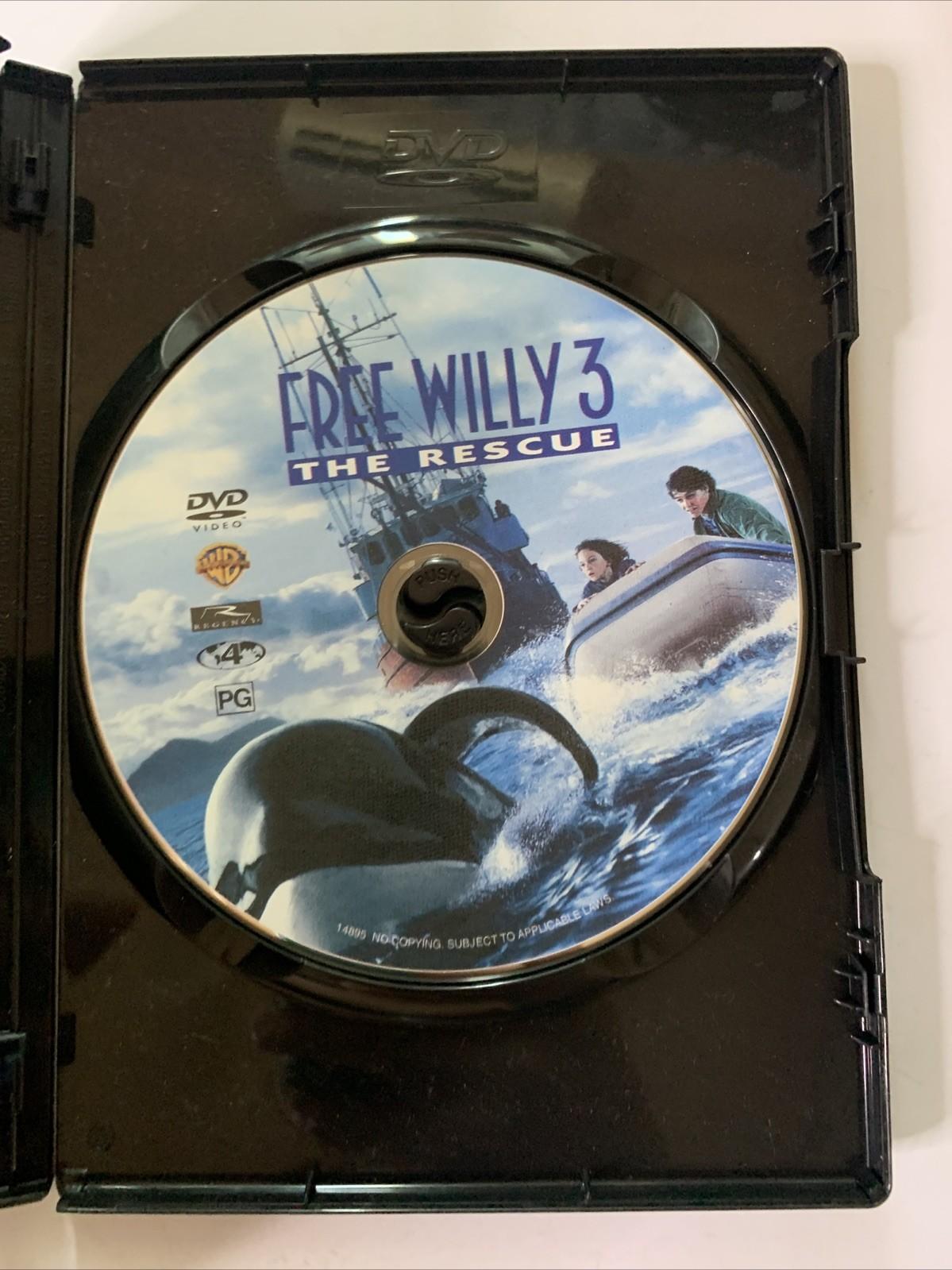 Free Willy 3 (DVD, 1996) Vincent Berry, Patrick Kilpatrick Region 4