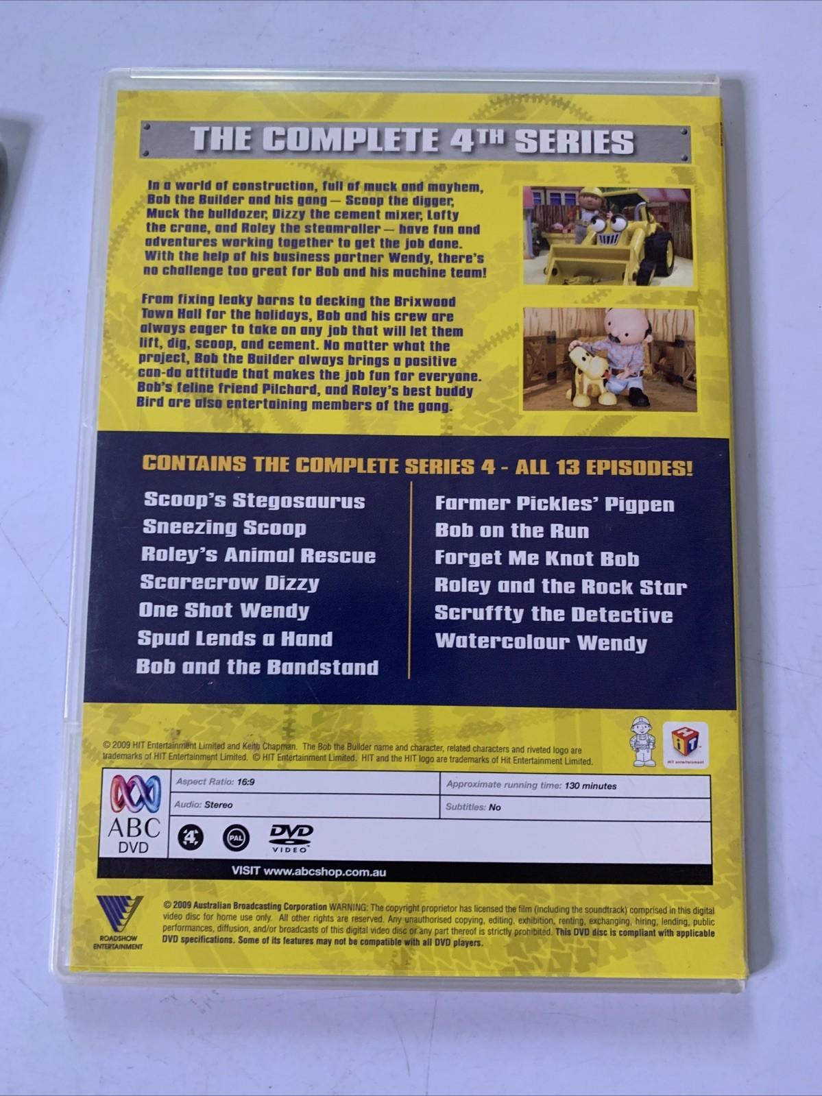 Bob The Builder : The Complete Series 1,2,3,4 (DVD, 2010) Region 4