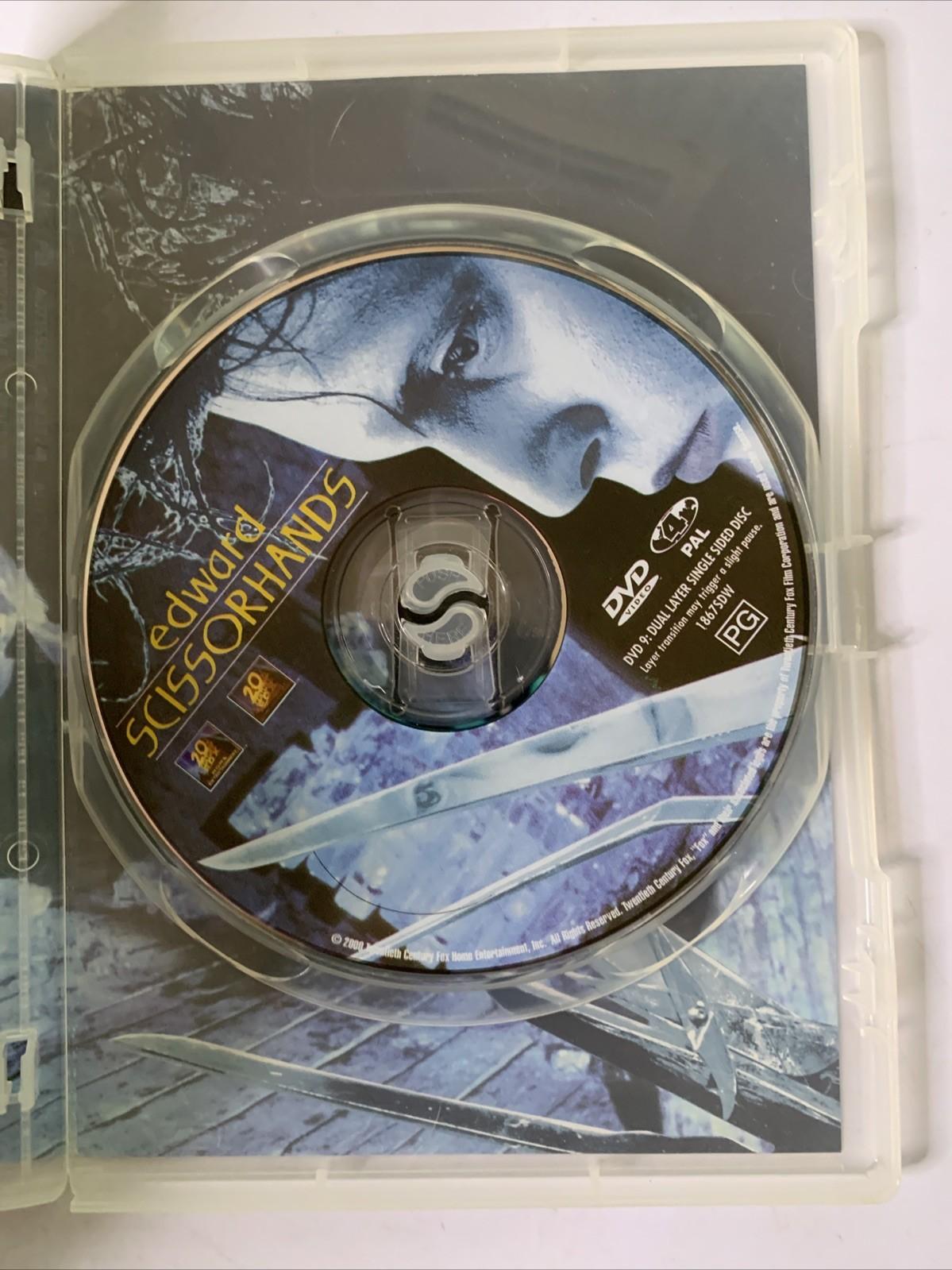 Edward Scissorhands (DVD, 1990) Johnny Depp, Winona Ryder, Dianne Wiest Region 4