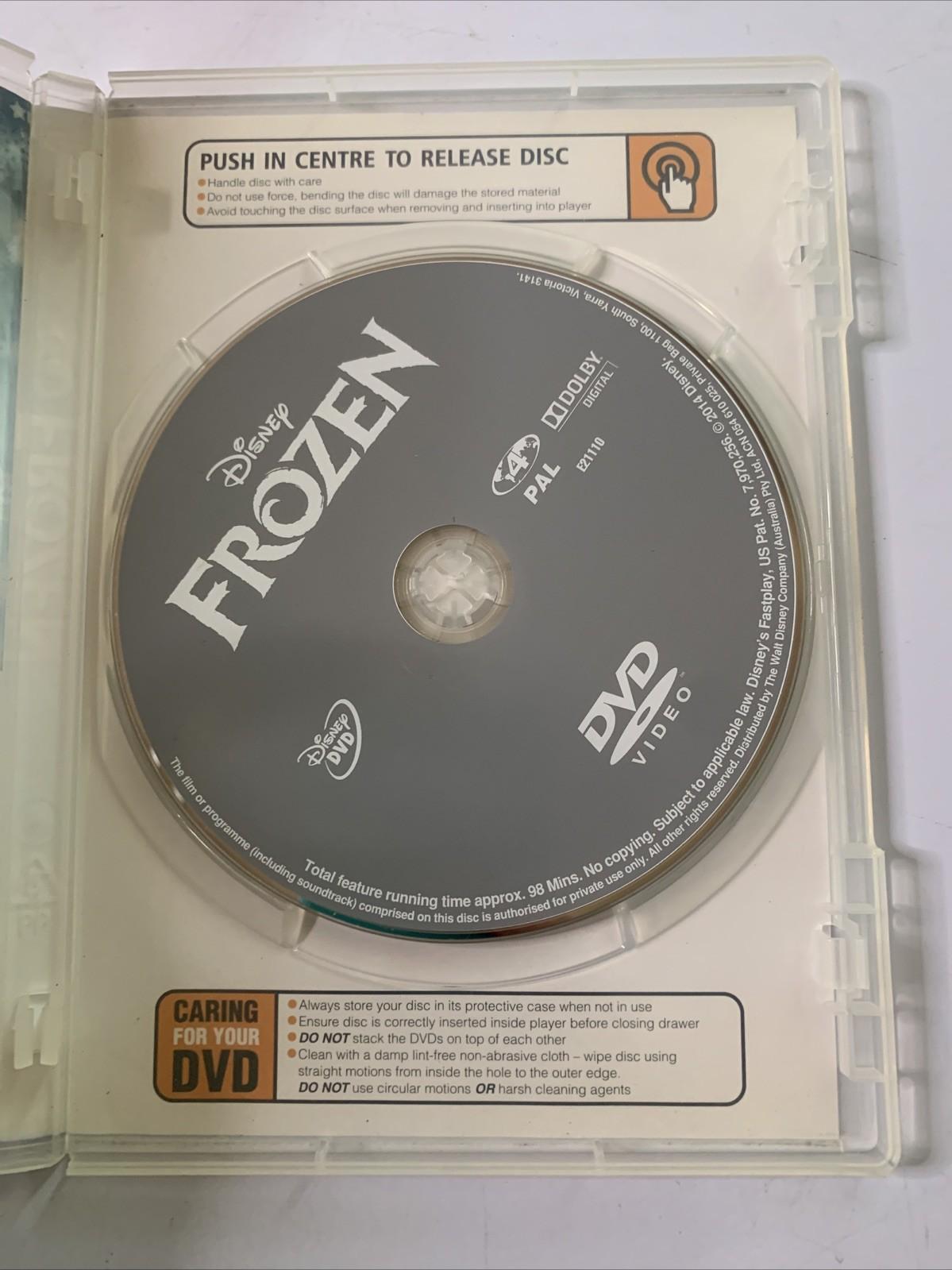 Frozen (DVD, 2013) Animated Film Disney Pixar Region 4