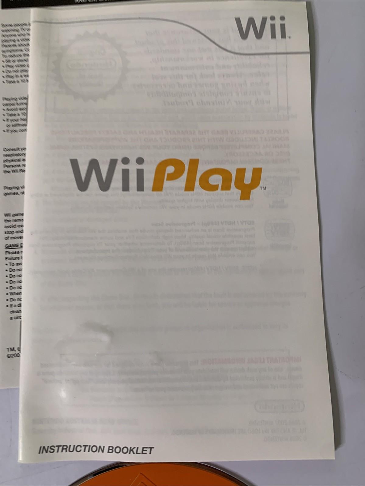 Wii Play 2006 Nintendo Wii PAL Game Complete