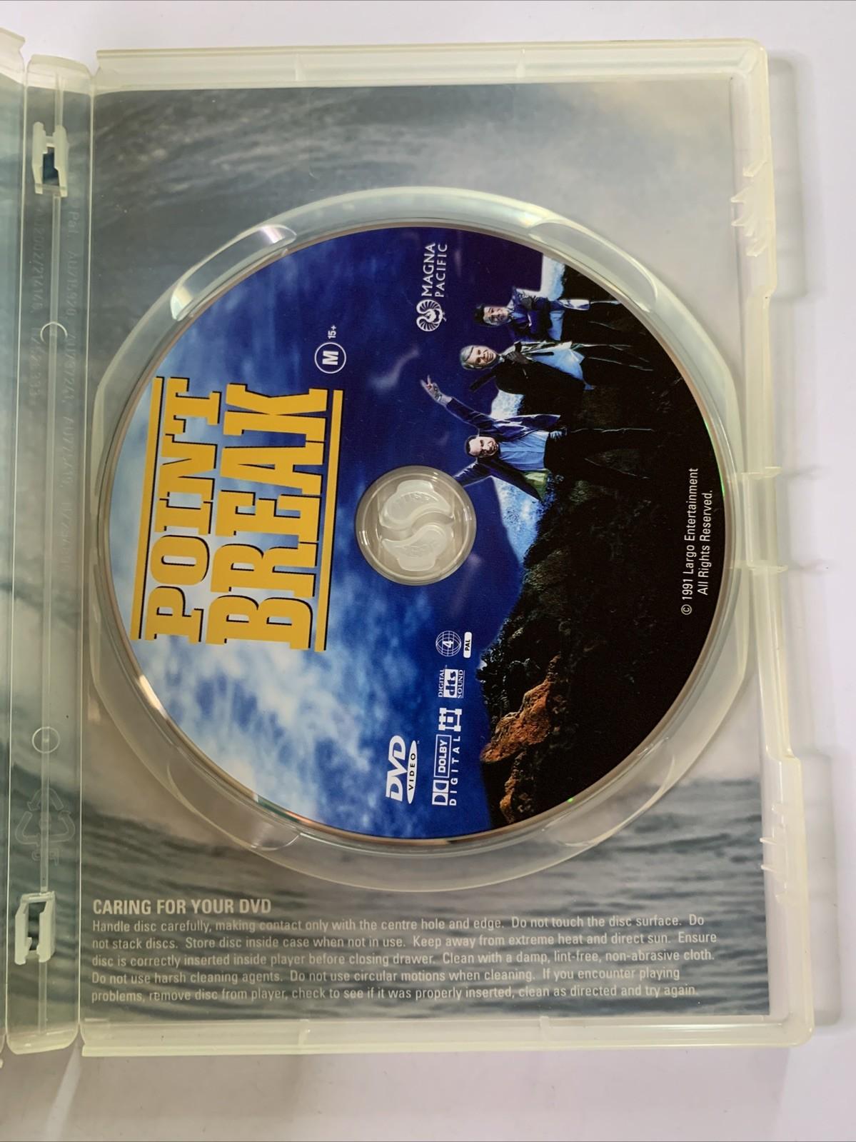 Point Break (DVD, 1991) Patrick Swayze, Keanu Reeves Region 4