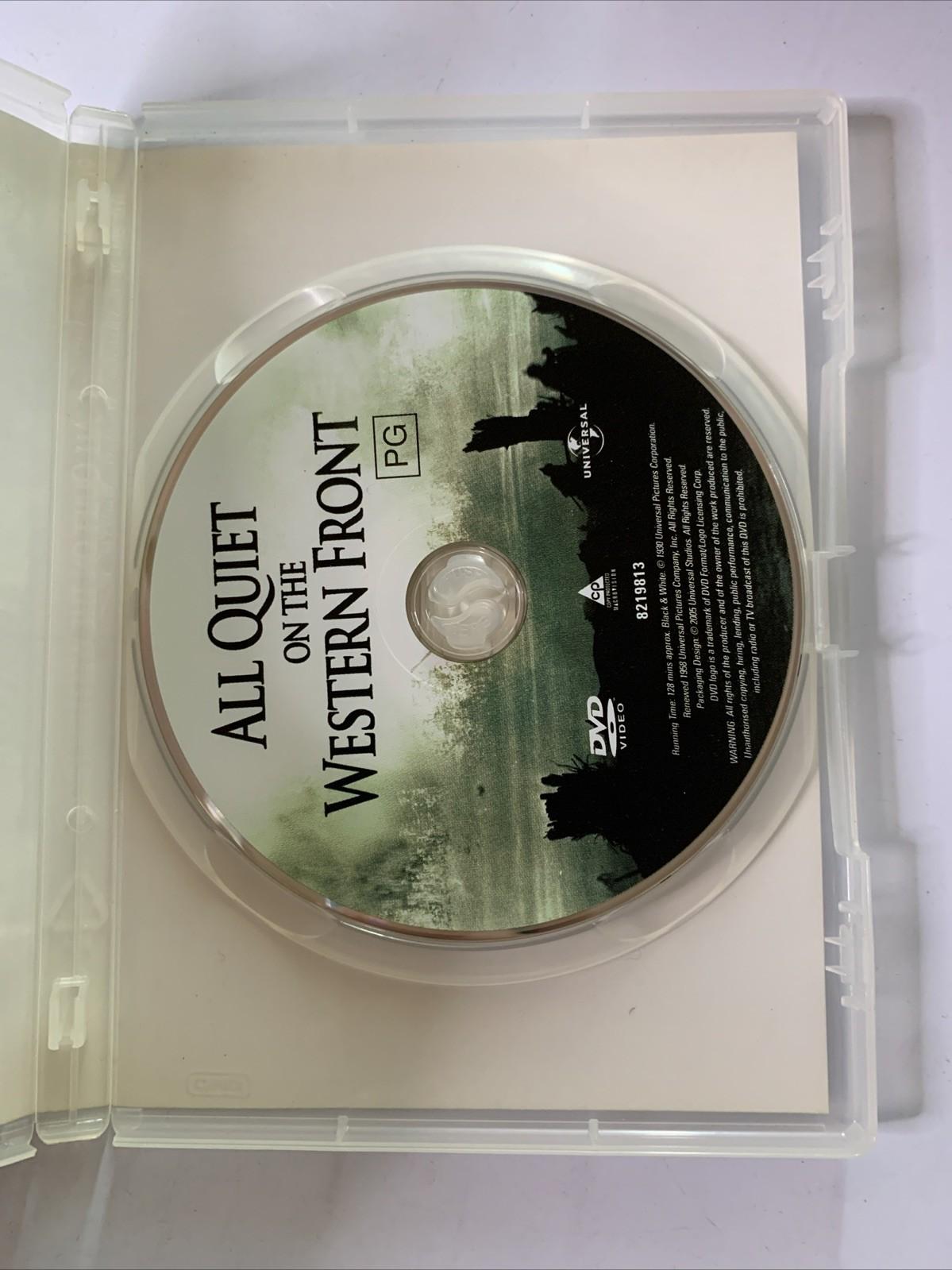 All Quiet on the Western Front (DVD, 1930) Lew Ayres, Louis Wolheim Region 4 &2