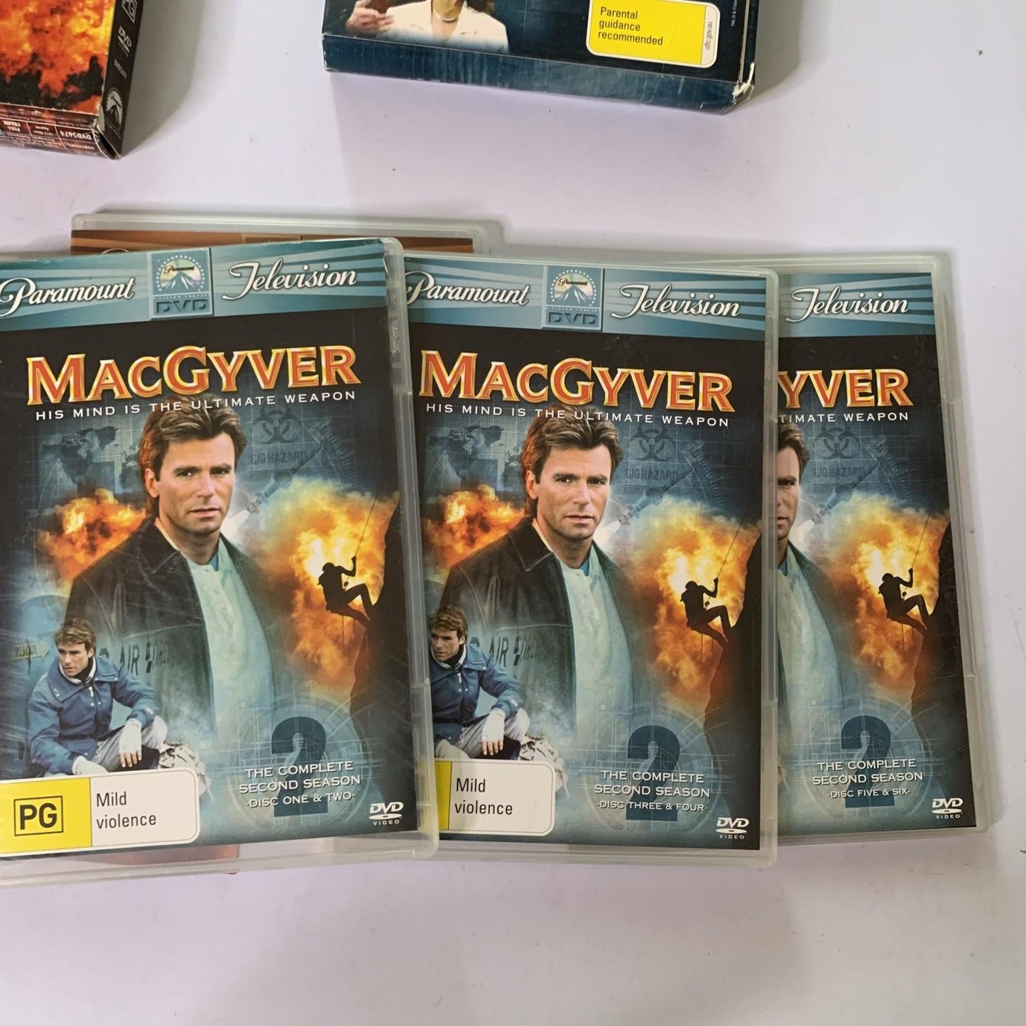 Macgyver : The Complete Season 1 & 2 (DVD, 1985) Richard Dean Anderson Region 4