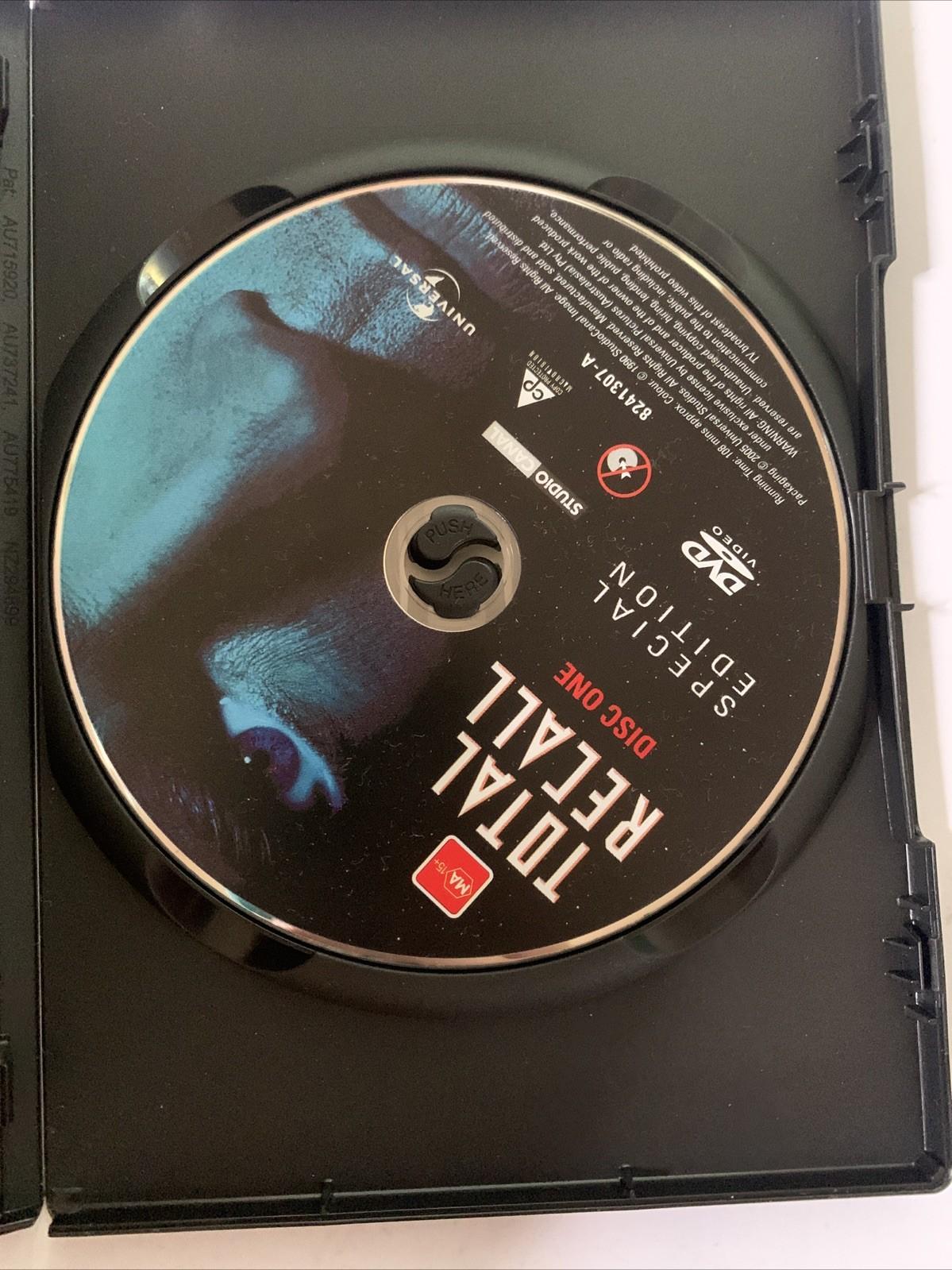 Total Recall (DVD, 1990) Arnold Schwarzenegger, Sharon Stone Region 4