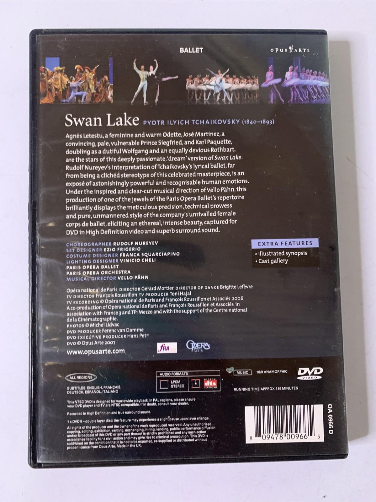 Tchaikovsky: Swan Lake by Rudolf Nureyev / Vello Pähn (DVD, 2007) All Region NEW