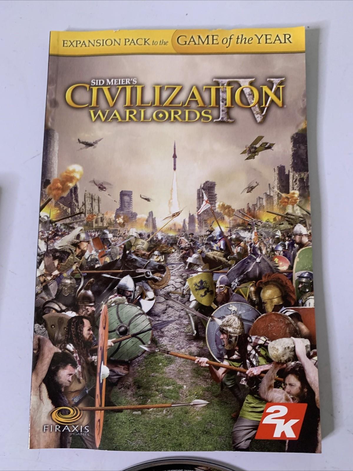 Civilization IV: Warlords Expansion PC CD-ROM Windows Game