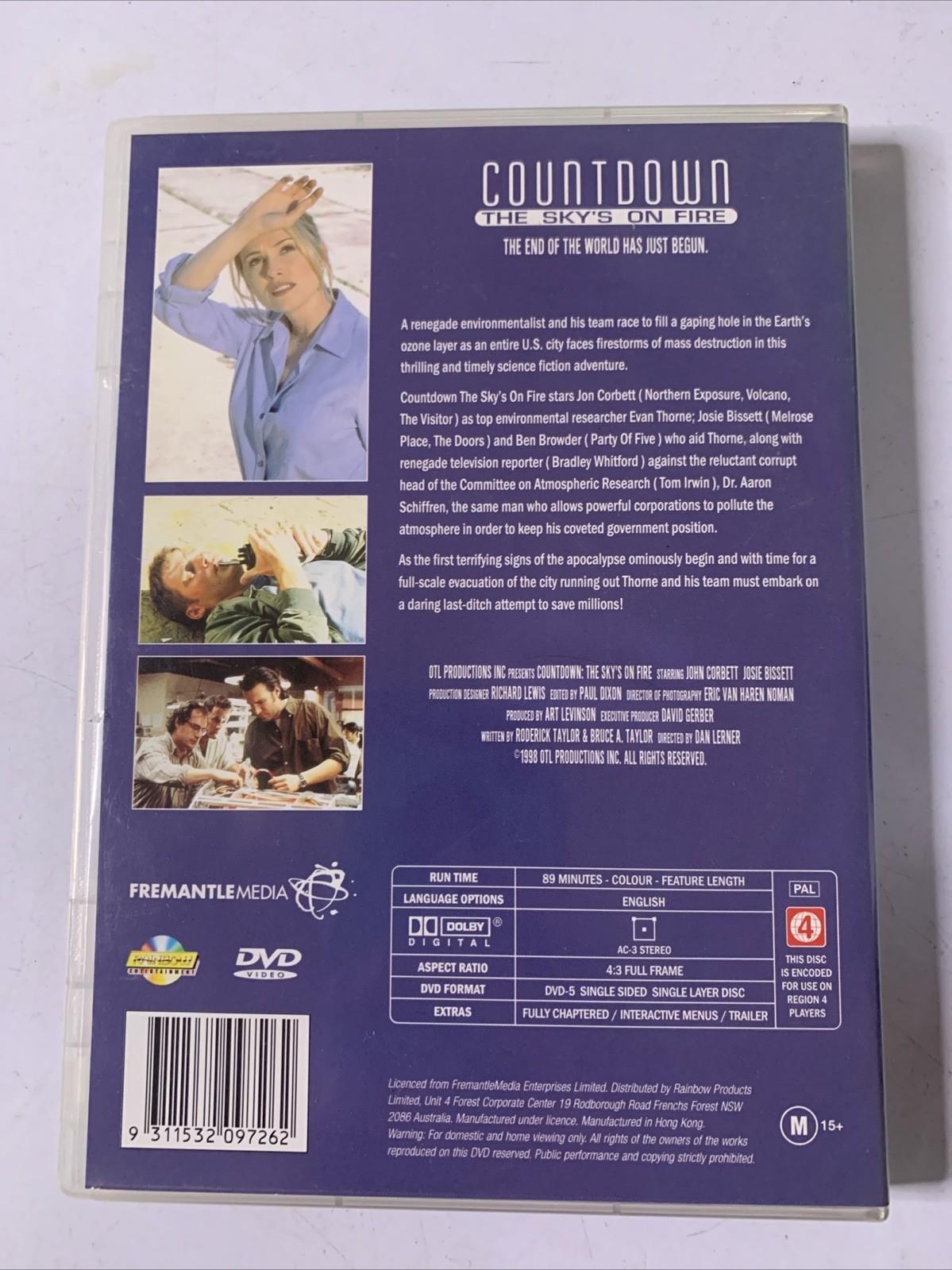Countdown: The Sky's On Fire (DVD, 1998) John Corbett, Josie Bissett Region4 NEW