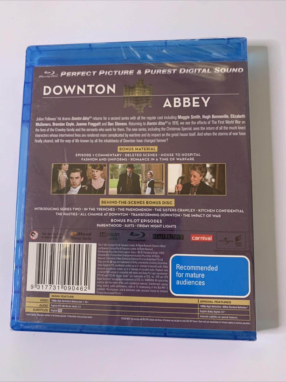 Downton Abbey : The Complete Season 2 (Blu-ray, 2012, 5-Discs) All Regions