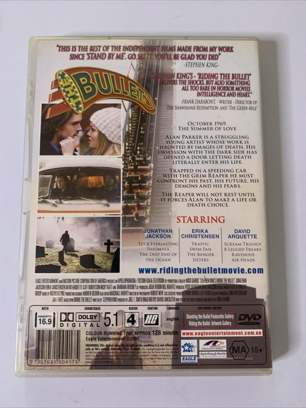 Stephen King's Riding the Bullet (DVD, 2004) Horror Film Region 4 NEW