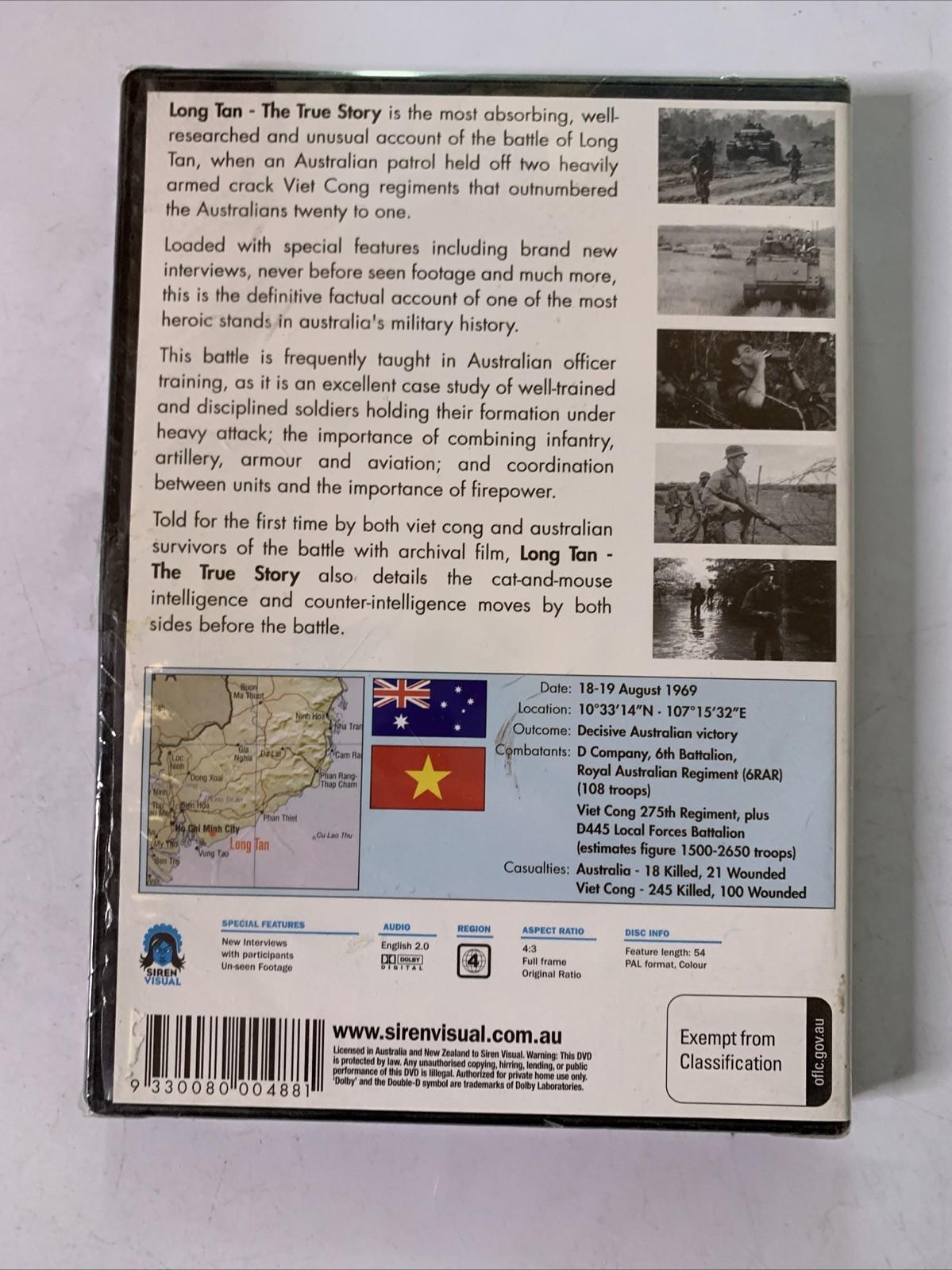 Long Tan: The True Story (DVD) Australian War Documentary Region 4 NEW