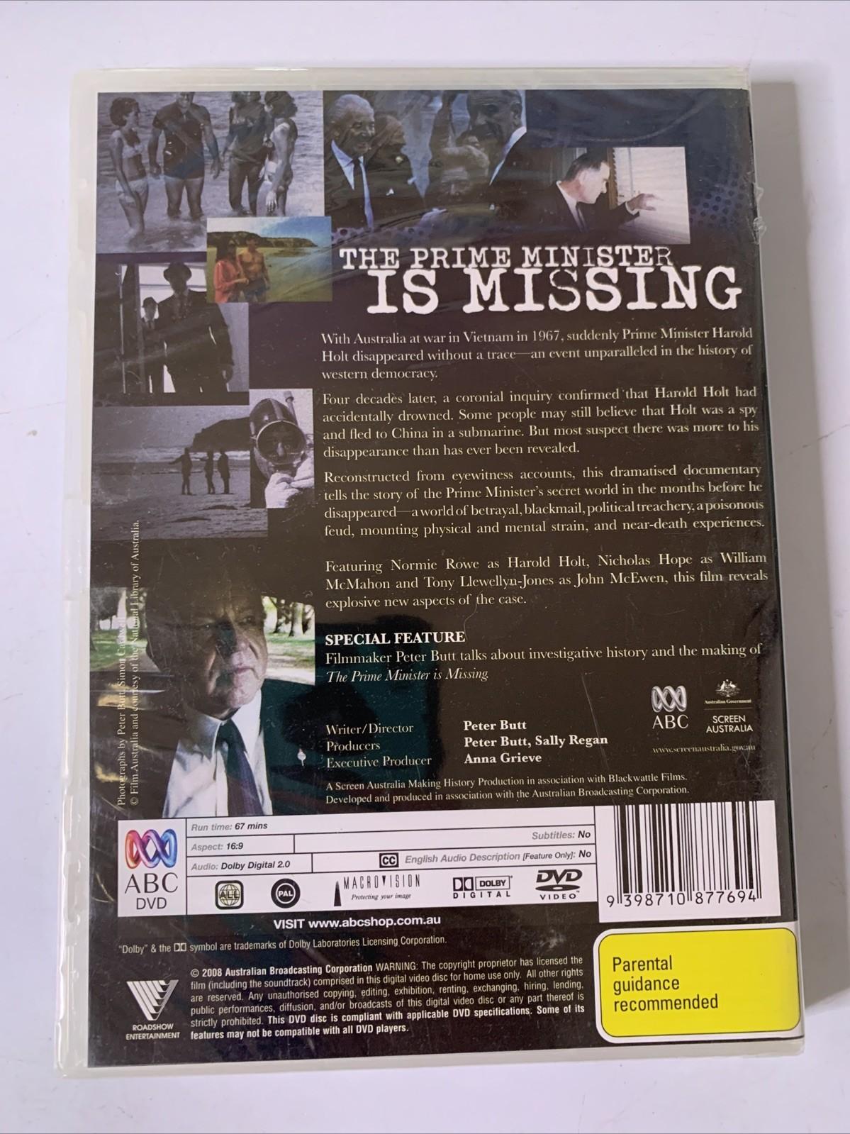 The Prime Minister Is Missing (DVD All Regions, 2008) Harold Holt All Regions