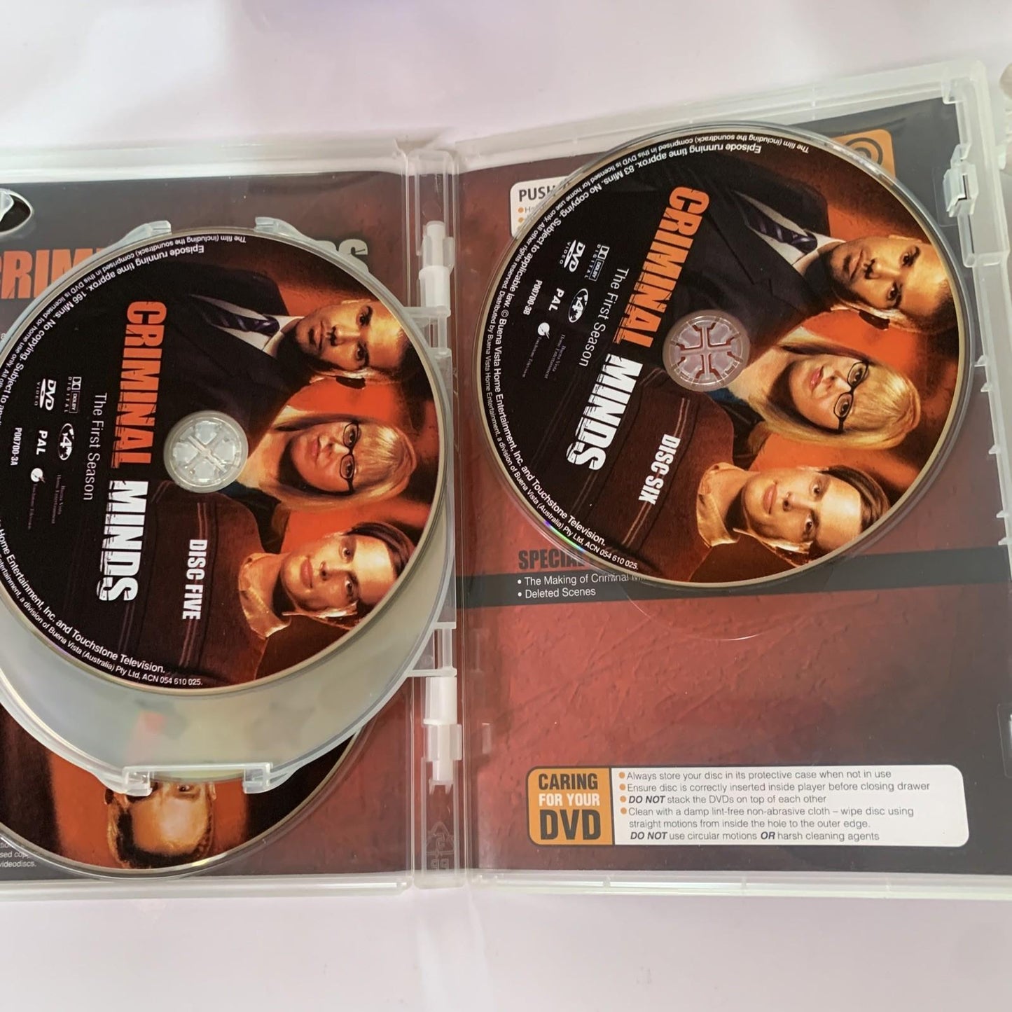 Criminal Minds : Season 1 (DVD, 2005, 6-Discs) Region 4