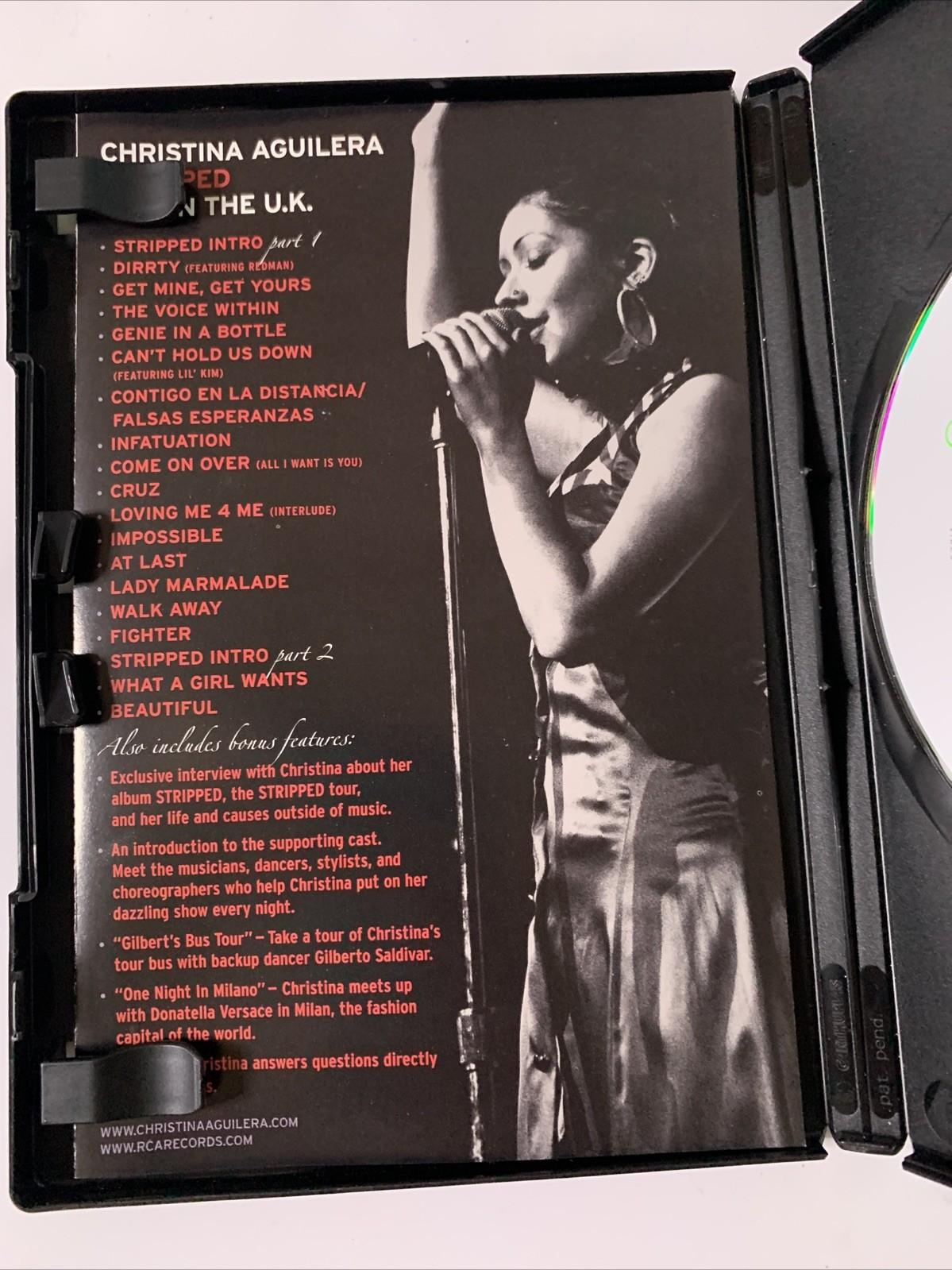 Christina Aguilera – Stripped (Live In The U.K.) (DVD, 2004) All Regions
