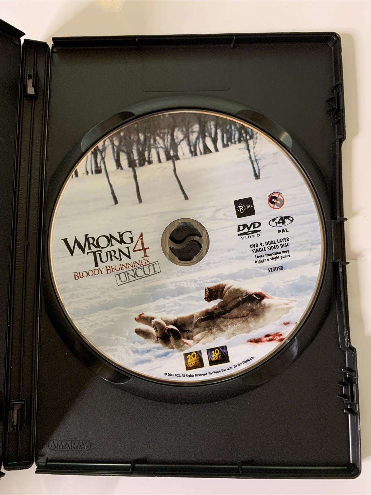 Wrong Turn 4: Bloody Beginnings Uncut (DVD, 2011) Horror Region 4