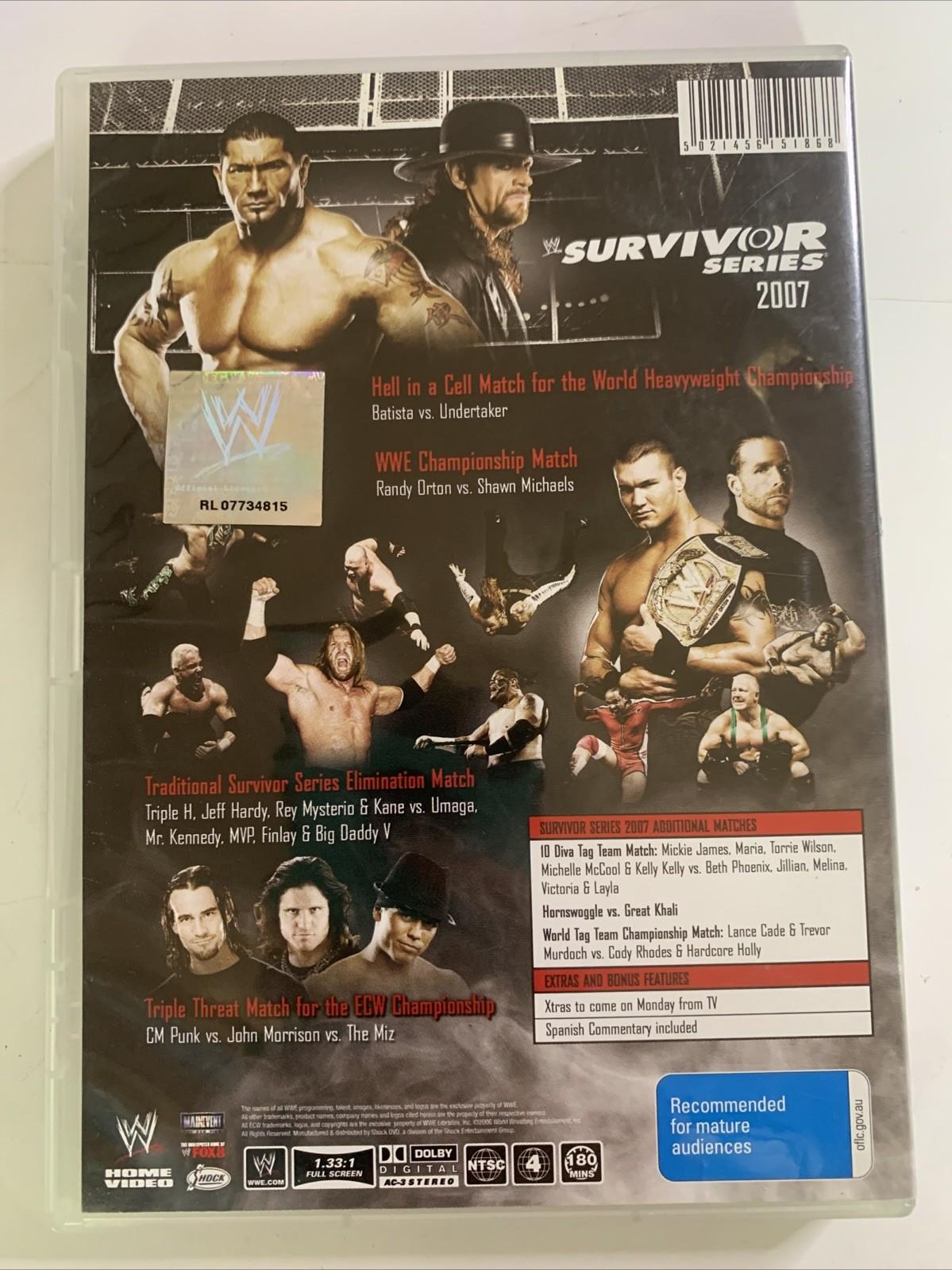 WWE Survivor Series 2007 (DVD, 2007) Pro Wrestling Region 4 NEW