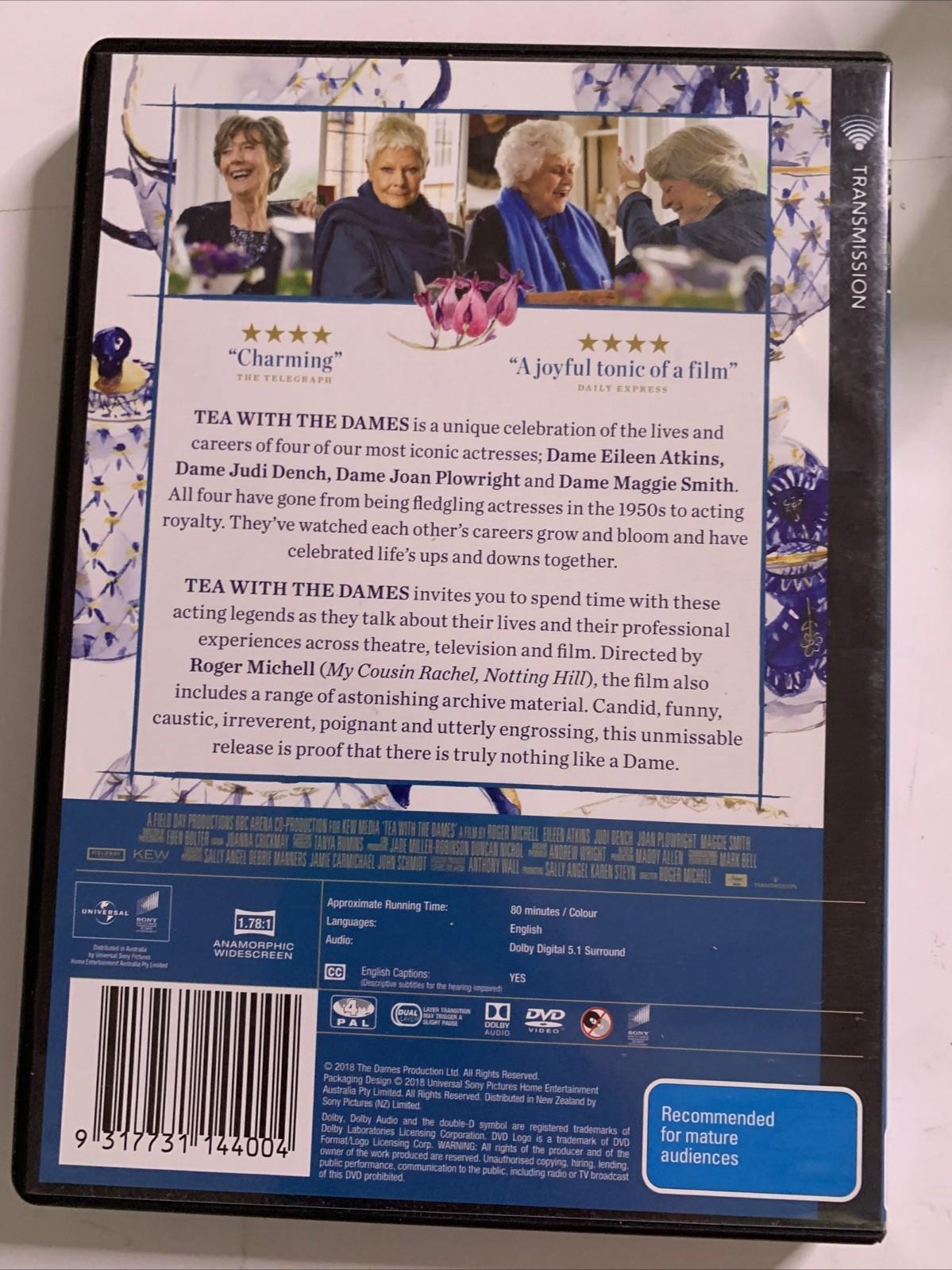 Tea With The Dames (DVD, 2018) Judi Dench, Joan Plowright, Maggie Smith NEW