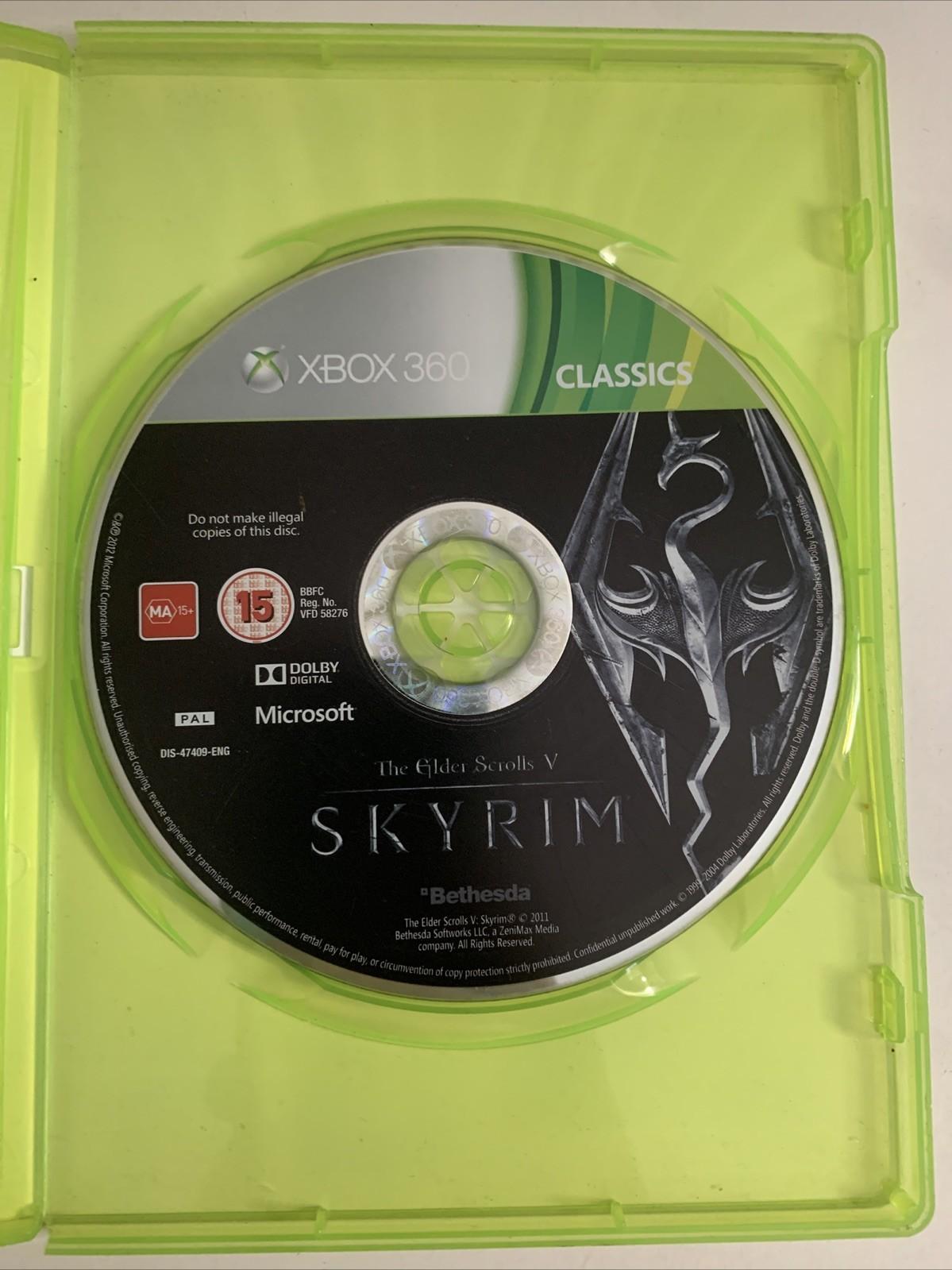 The Elder Scrolls V: Skyrim Microsoft Xbox 360 2009 PAL Game