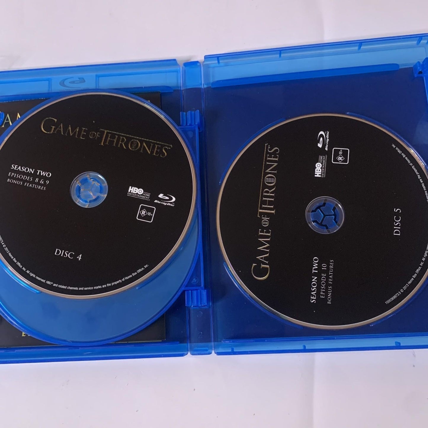 Game of Thrones : Season 2 (Blu-ray, 2012, 5-Disc) Region B