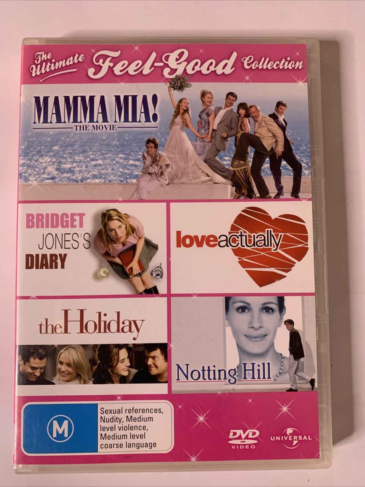 Bridget Jones Diary / Love Actually / Mamma Mia / Notting Hill /The Holiday DVD