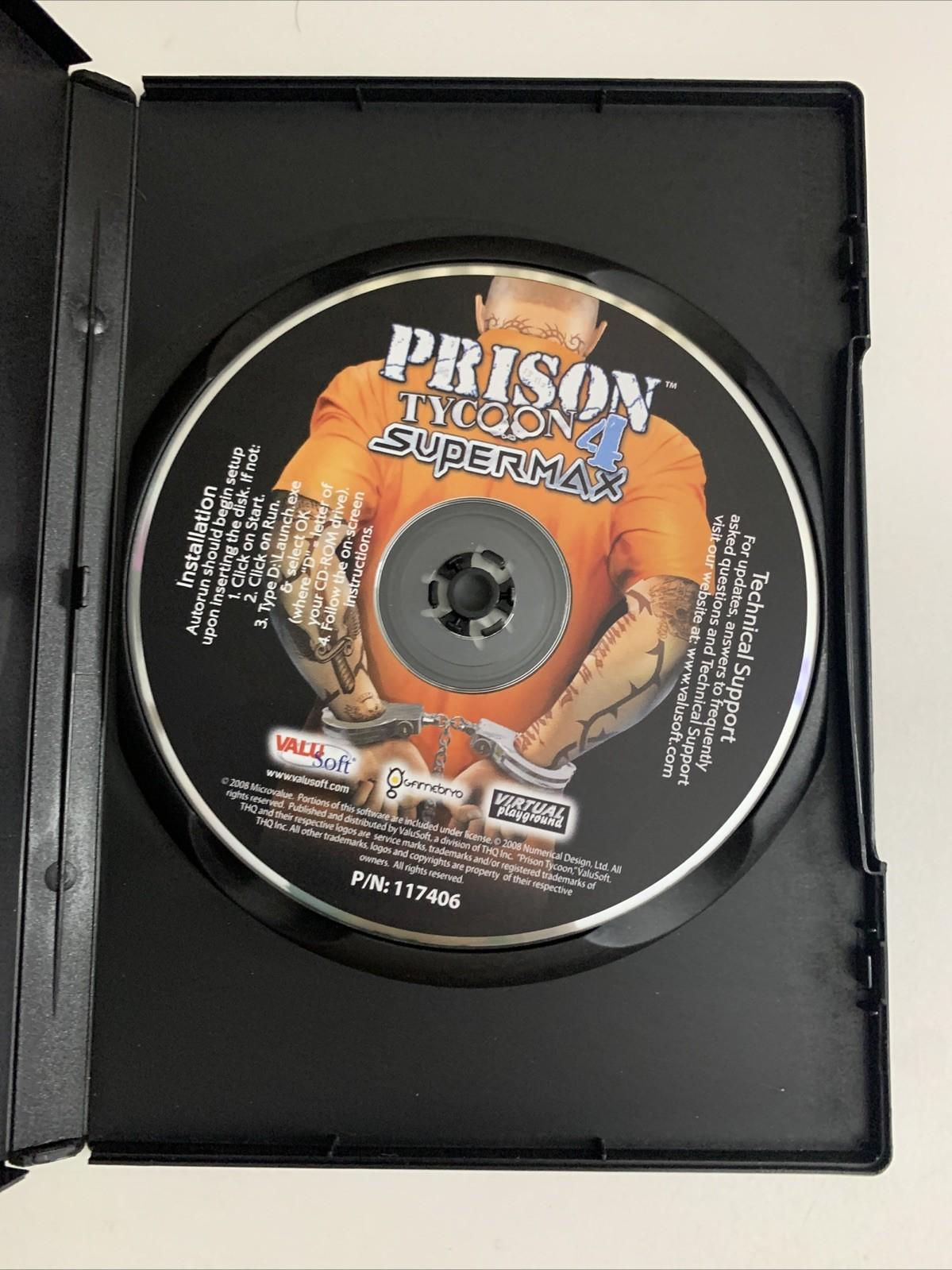 Prison Tycoon 4 SuperMax PC CD-ROM Windows Strategy Simulation Game