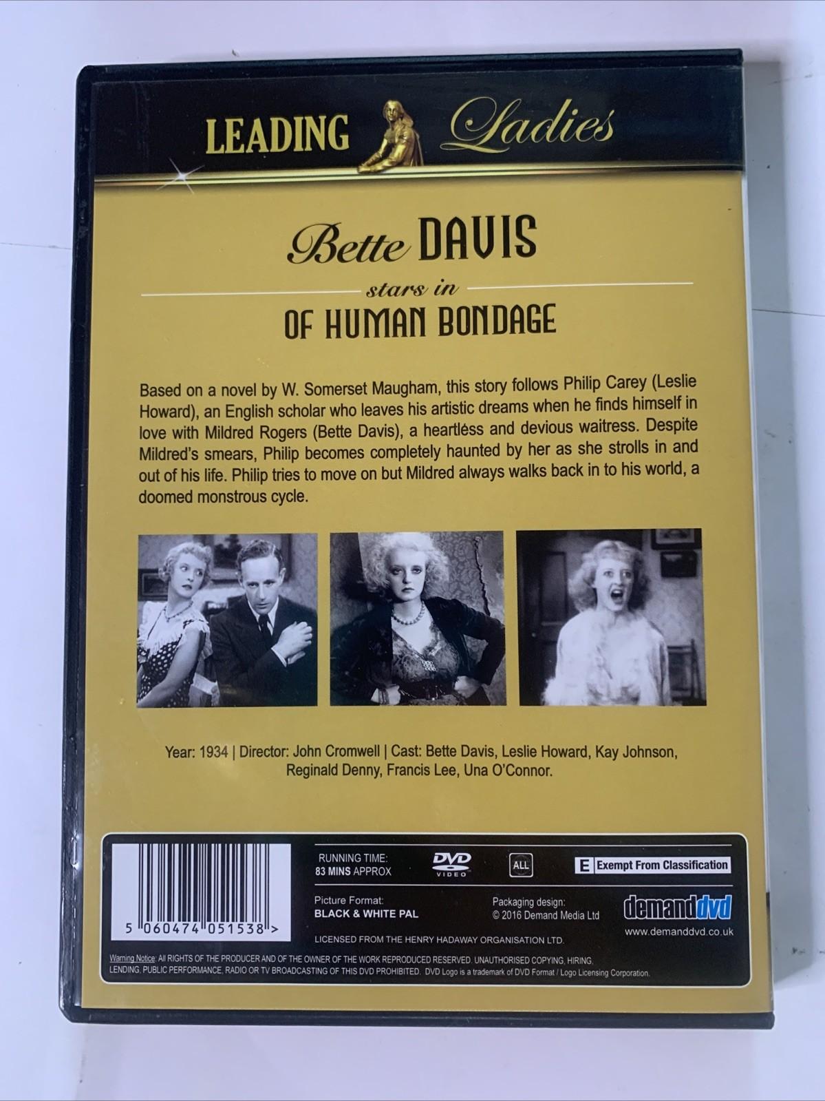 Of Human Bondage (DVD, 1934) Bette Davis All Regions NEW