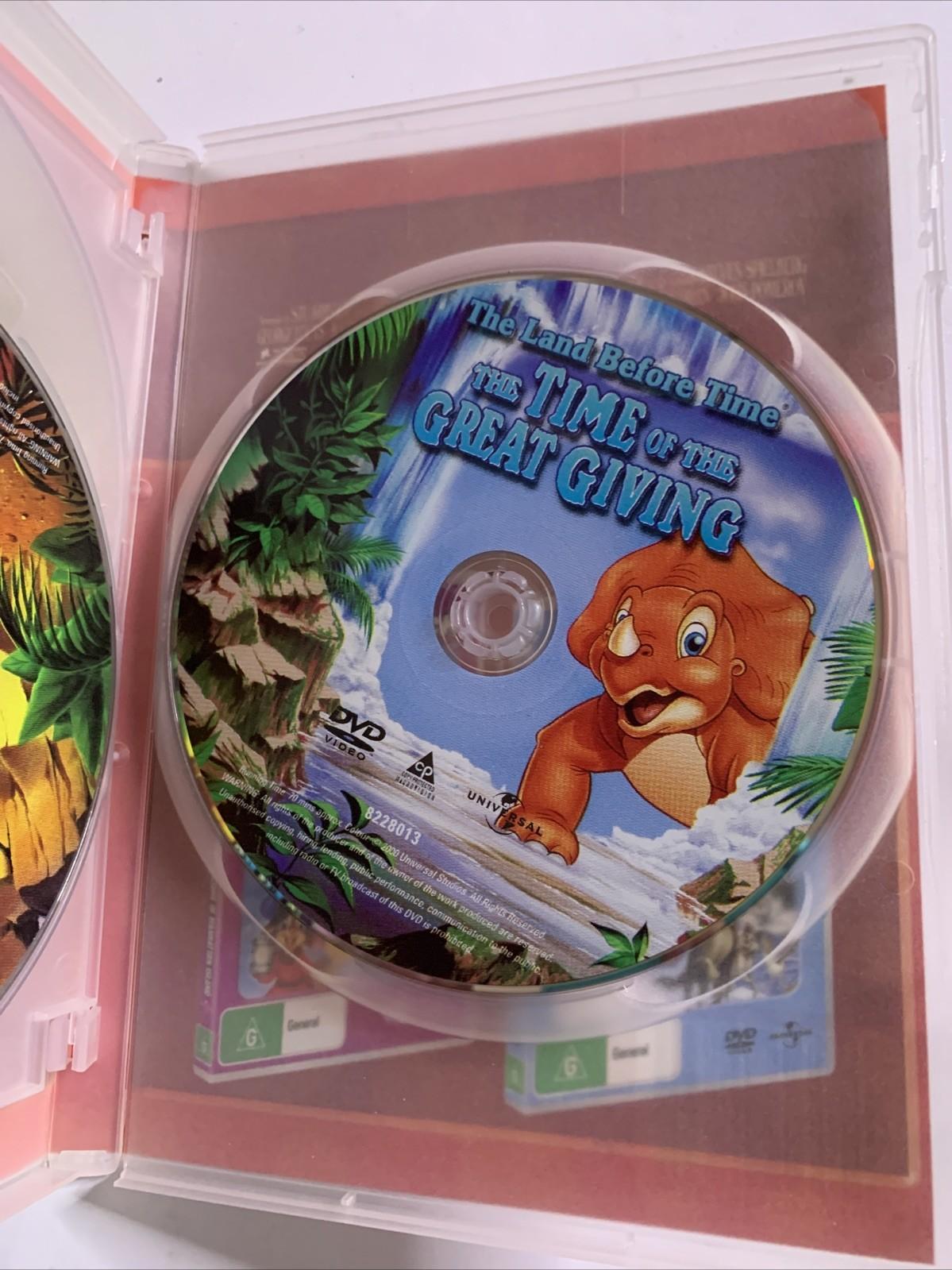The Land Before Time 1,2,3 (DVD, 3-Disc) Animated Films Region 4 &2