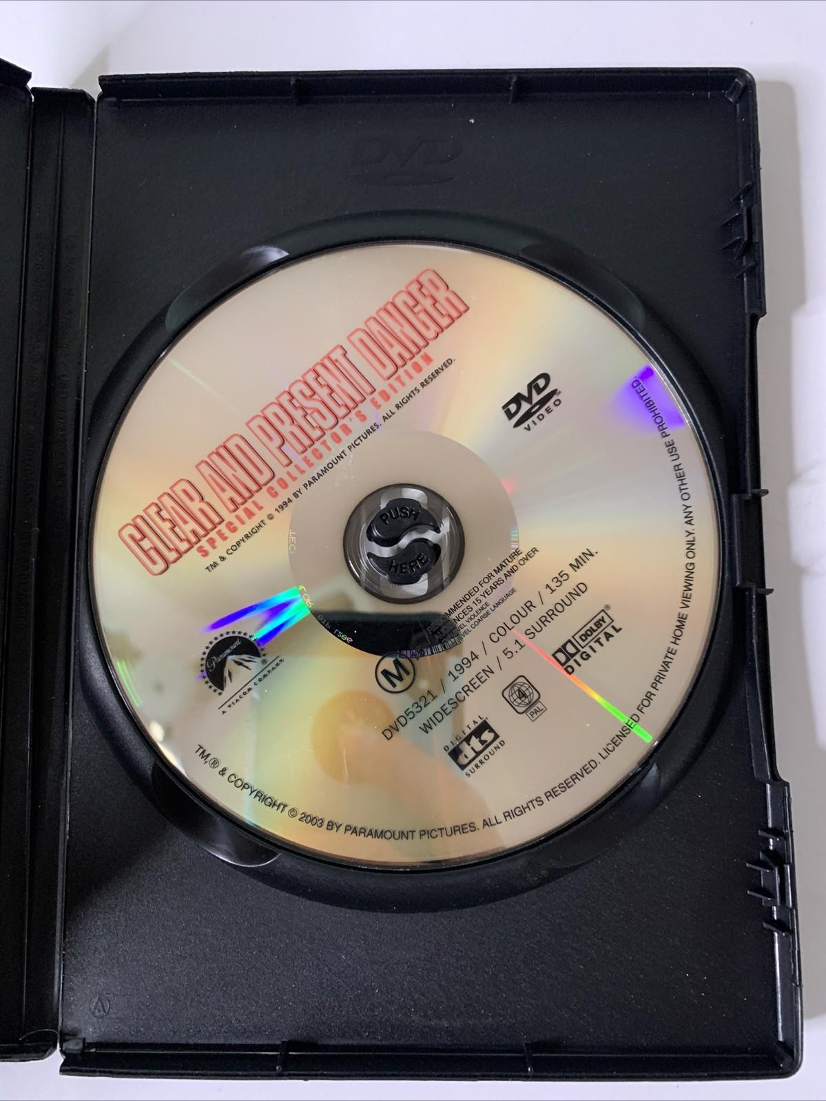Clear and Present Danger (DVD, 1994) Harrison Ford, Willem Dafoe Region 4