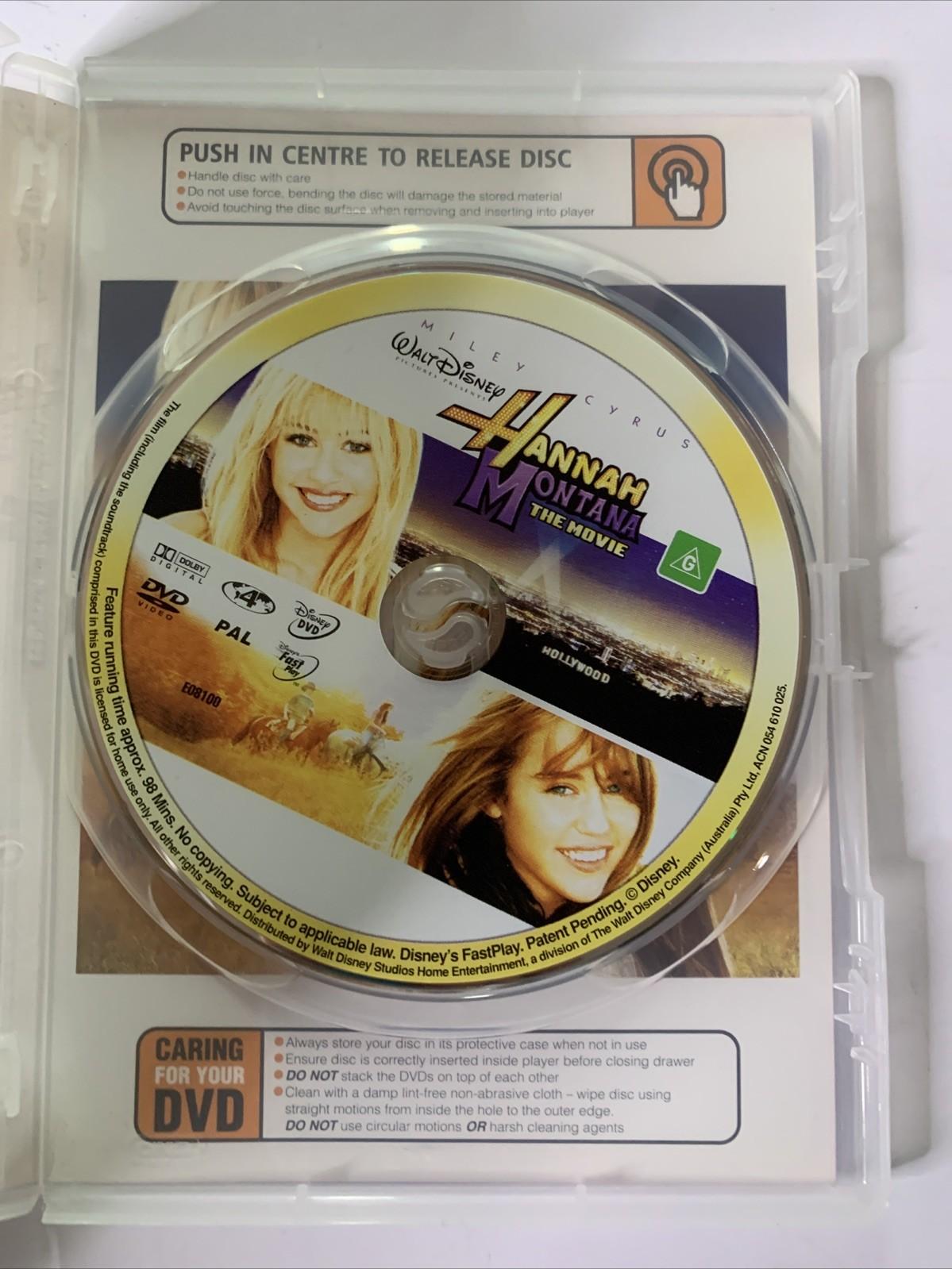 Hannah Montana The Movie (DVD, 2009) Miley Cyrus, Taylor Swift Region 4