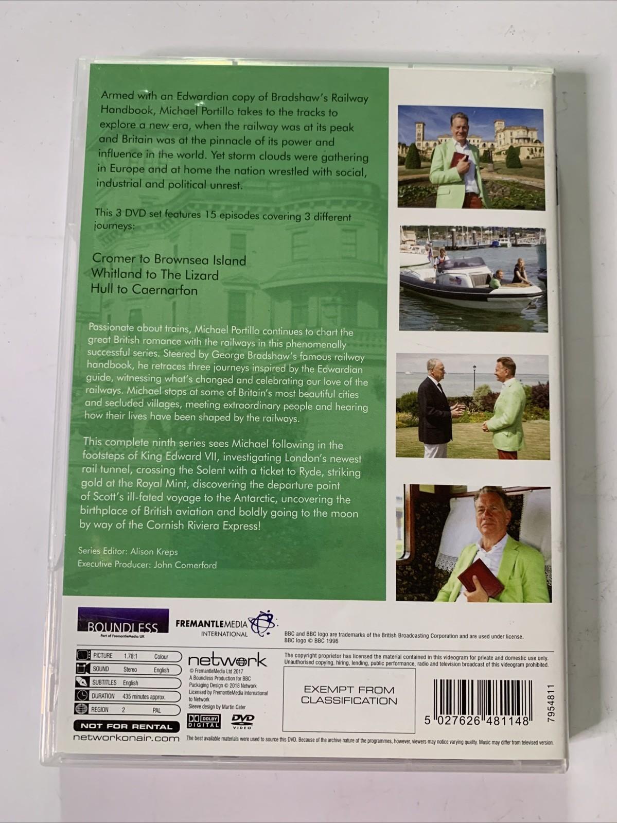 Great British Railway Journeys : Series 9 (DVD, 2018) Michael Portillo Region 2