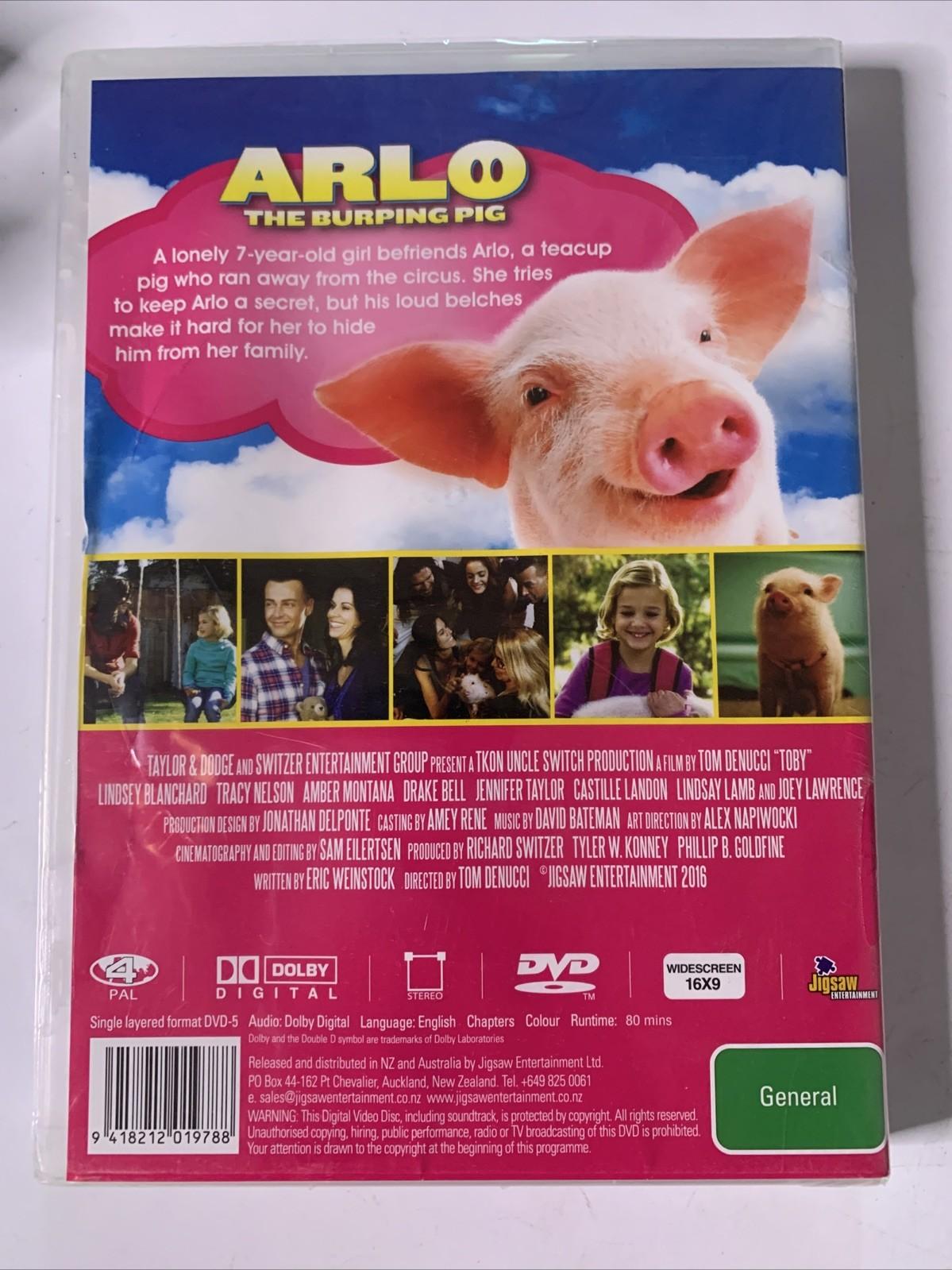Arlo The Burping Pig (DVD, 2016) Region 4 NEW Sealed
