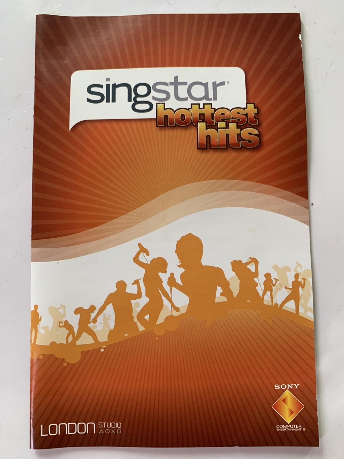 SingStar: Hottest Hits PS2 Sony PlayStation 2 Karaoke PAL Game