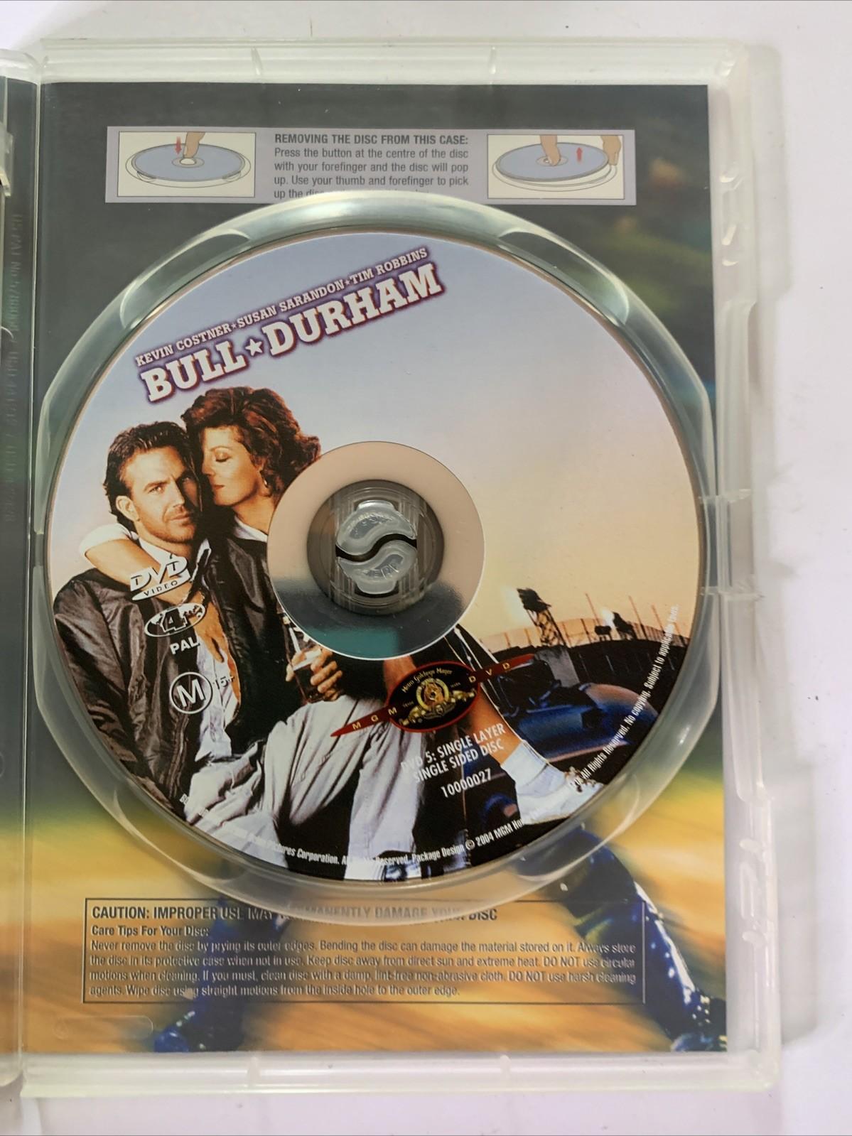 Bull Durham (DVD, 1988) Kevin Costner, Tim Robbins, Susan Sarandon Region 4