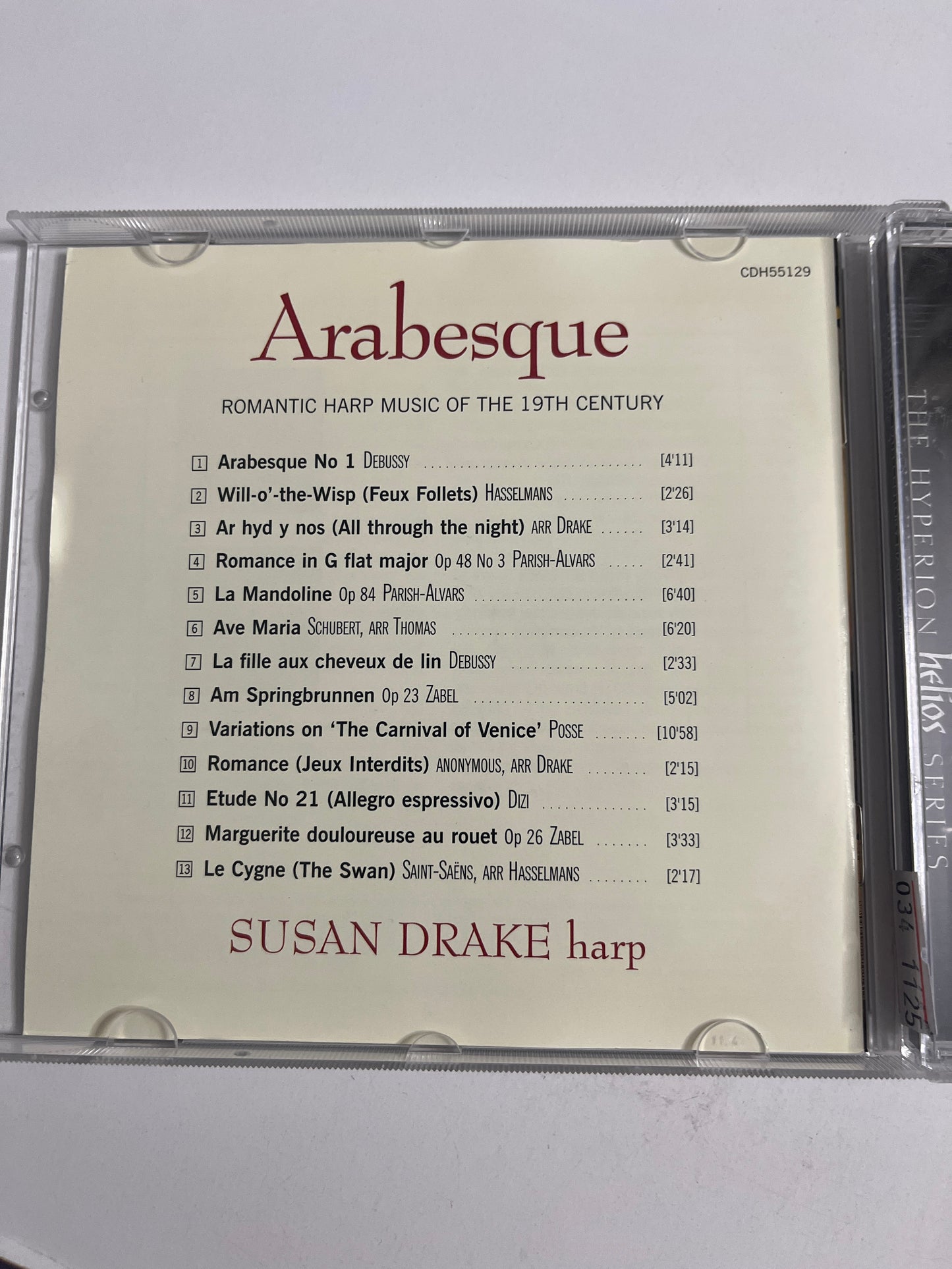 Susan Drake – Arabesque (Romantic Harp Music Of The 19th Century) (CD, 2003)