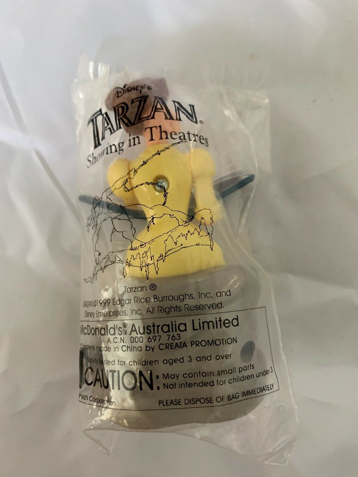McDonald's Happy Meal Disney Tarzan Jane Porter Figurine From 1999 Sealed