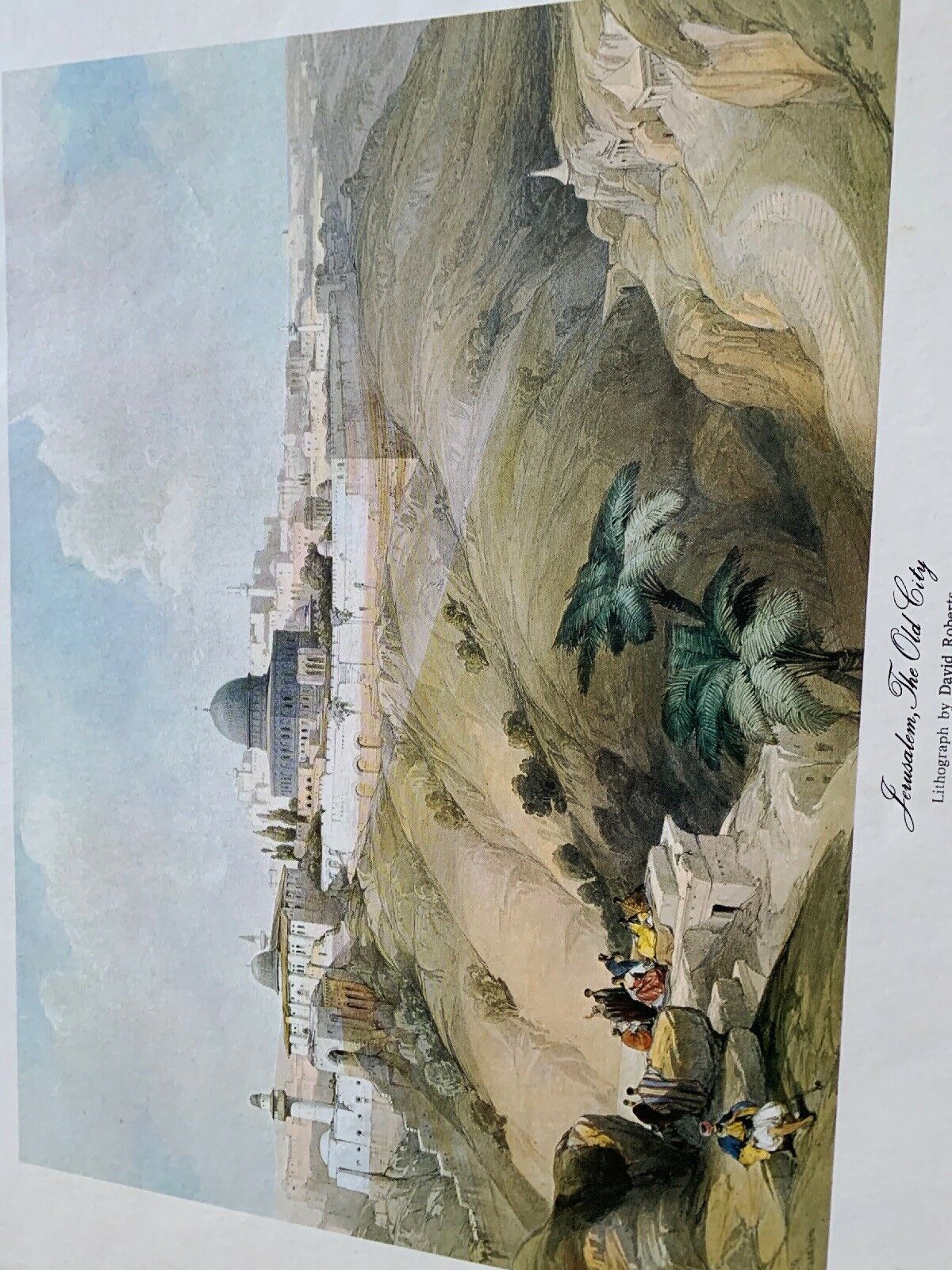 Jerusalem, The Old City Lithograph By David Roberts