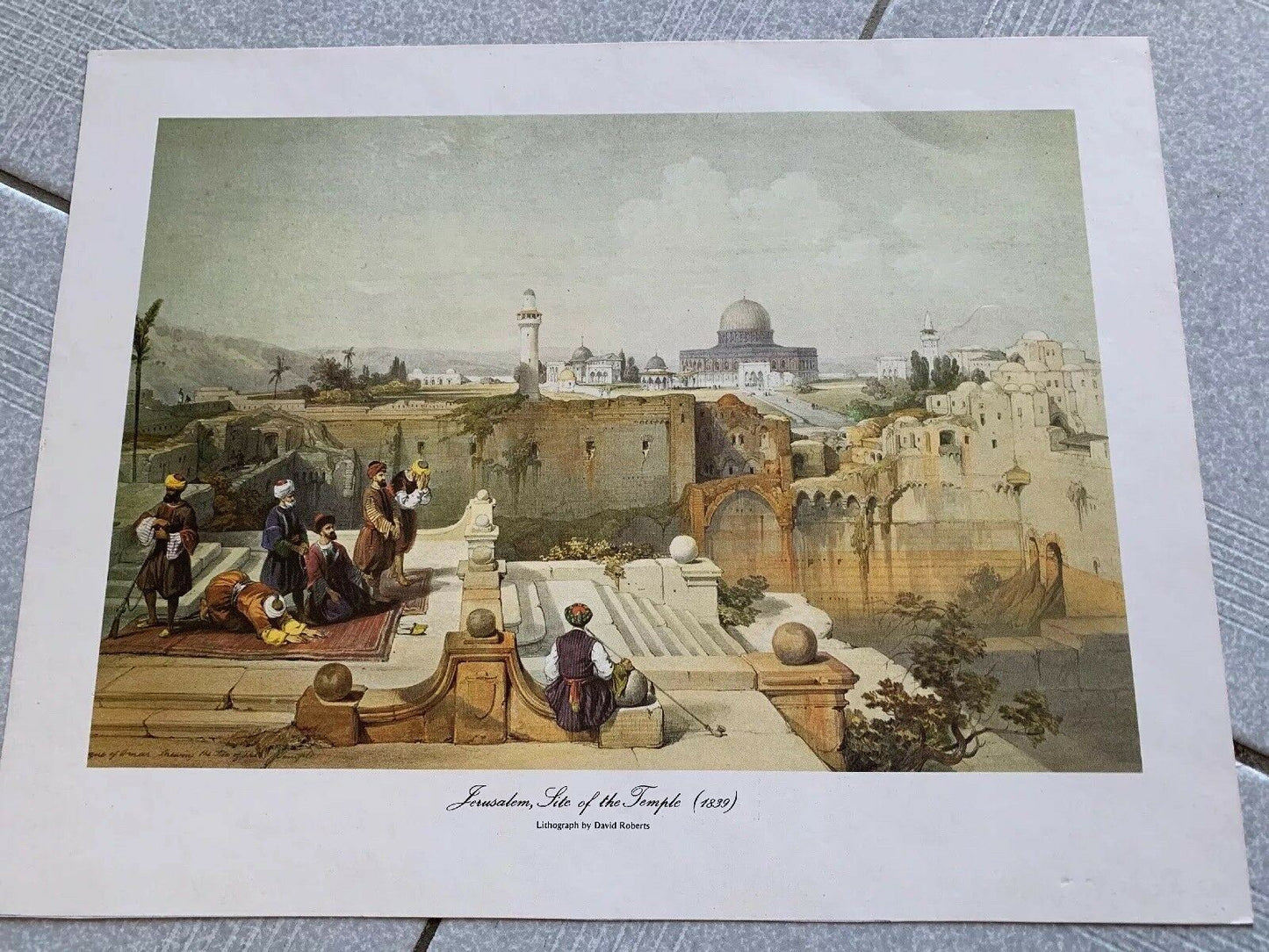 Jerusalem, Lite Of The Temple (1839) Lithograph By David Roberts