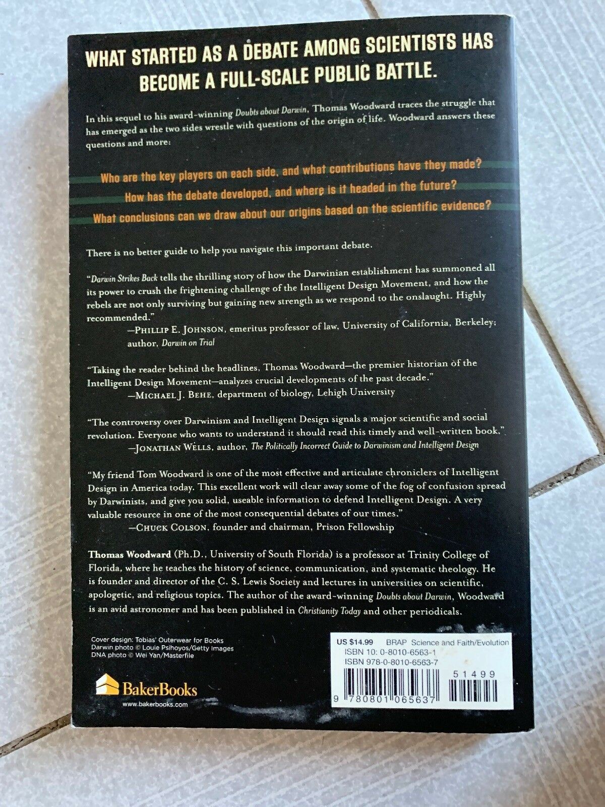 Darwin Strikes Back: Defining the Science of Intelligent Design by Thomas...