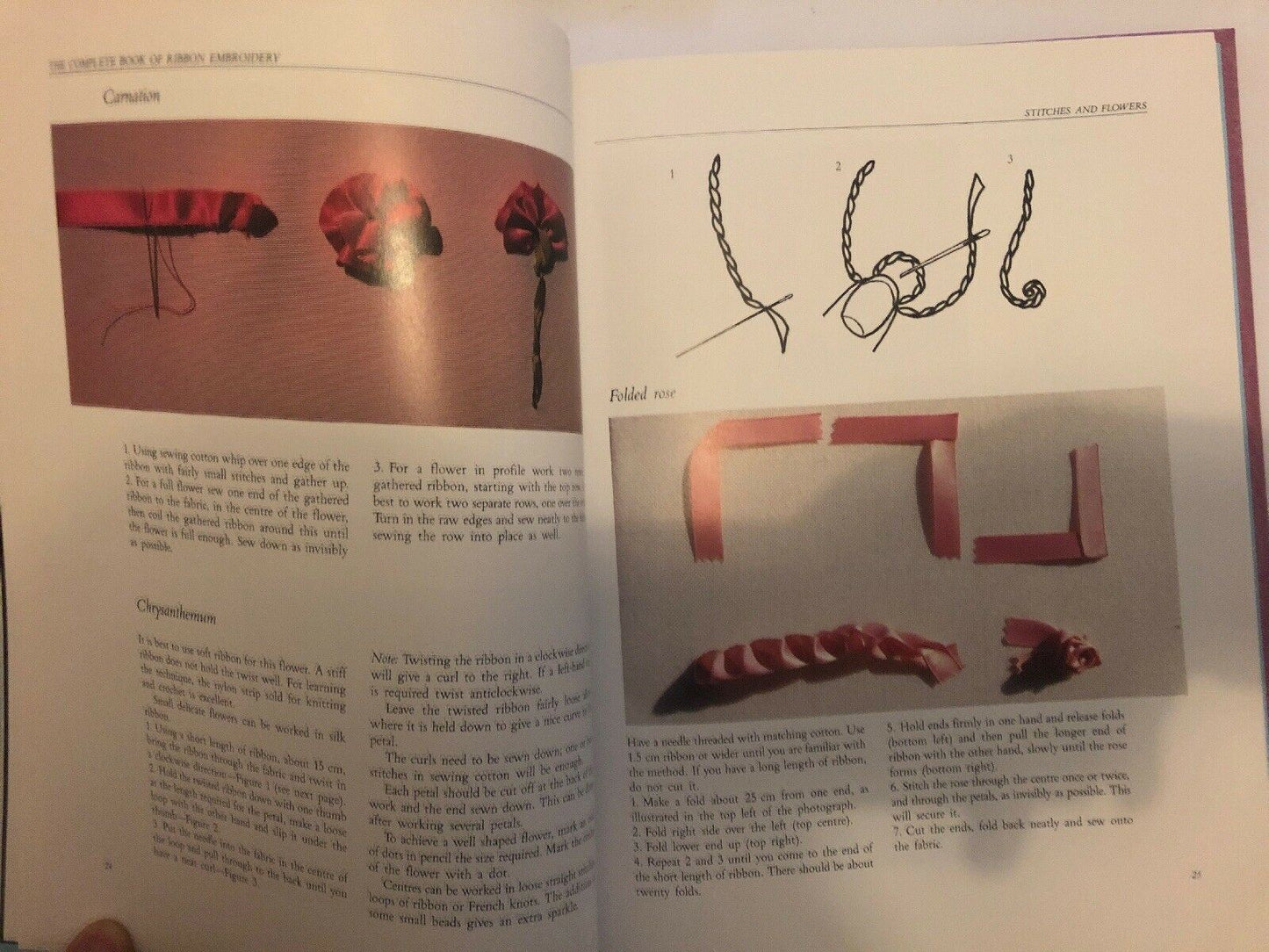 The Complete Book Of Ribbon Embroidery - Heather Joynes 1993 Hardcover FREE POST