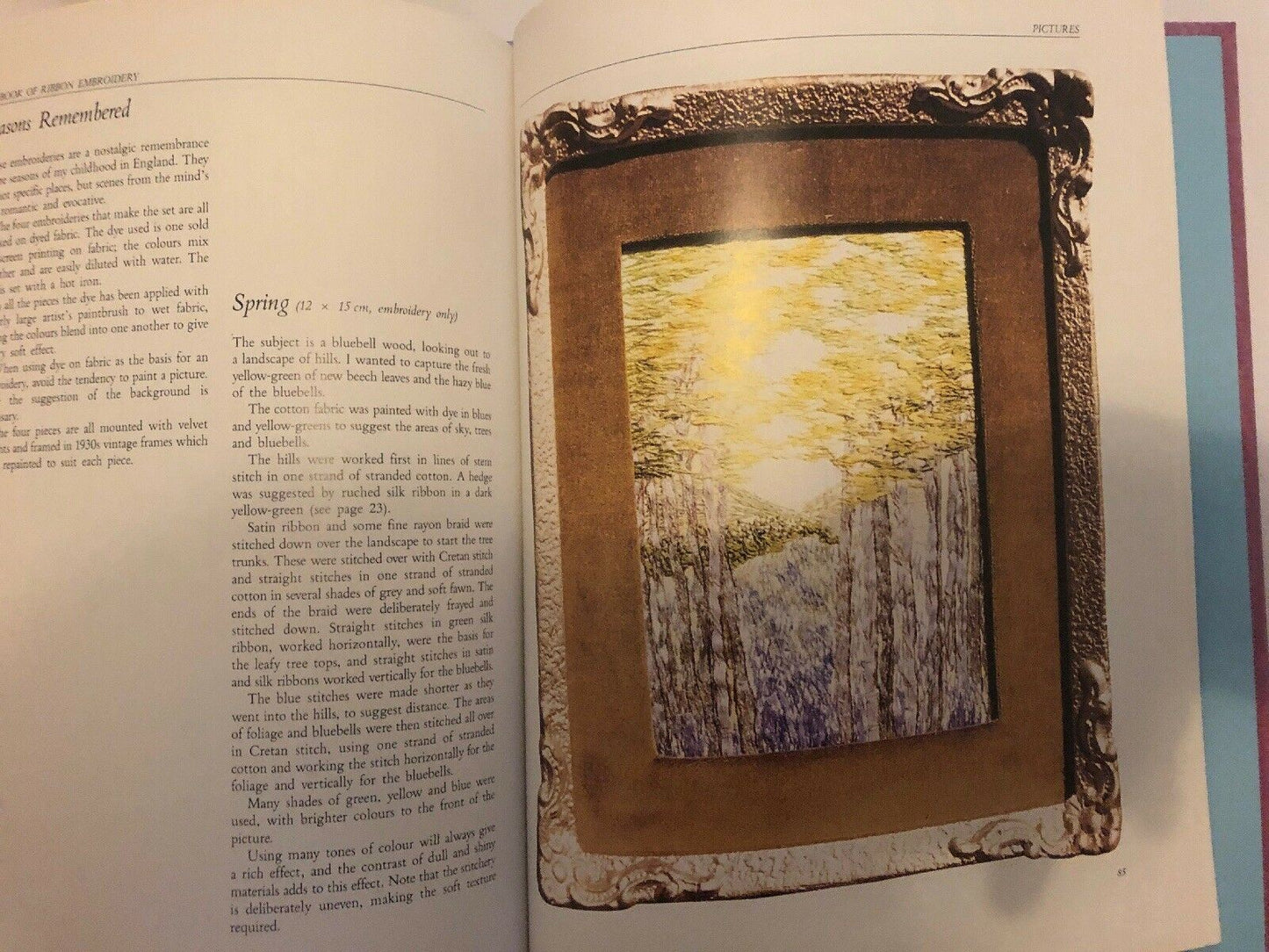 The Complete Book Of Ribbon Embroidery - Heather Joynes 1993 Hardcover FREE POST