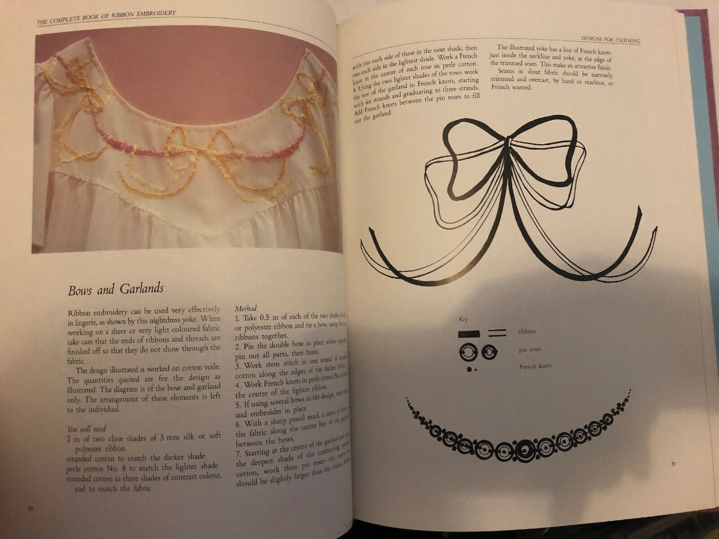 The Complete Book Of Ribbon Embroidery - Heather Joynes 1993 Hardcover FREE POST