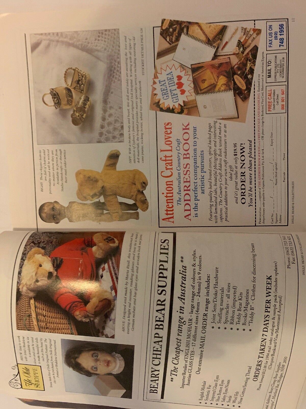 Dolls, Bears And Collectables: 1995 Annual Special Vol 1 No 4