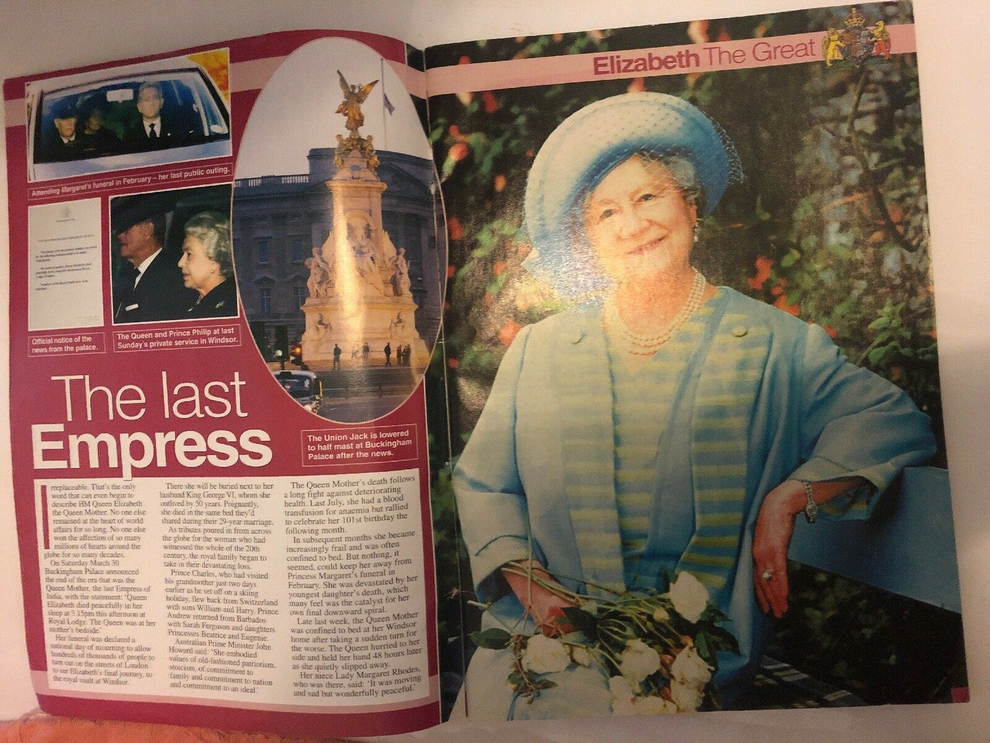 NEW IDEA MAGAZINE - April 13, 2002, Special Memorial Edition, Queen Elizabeth