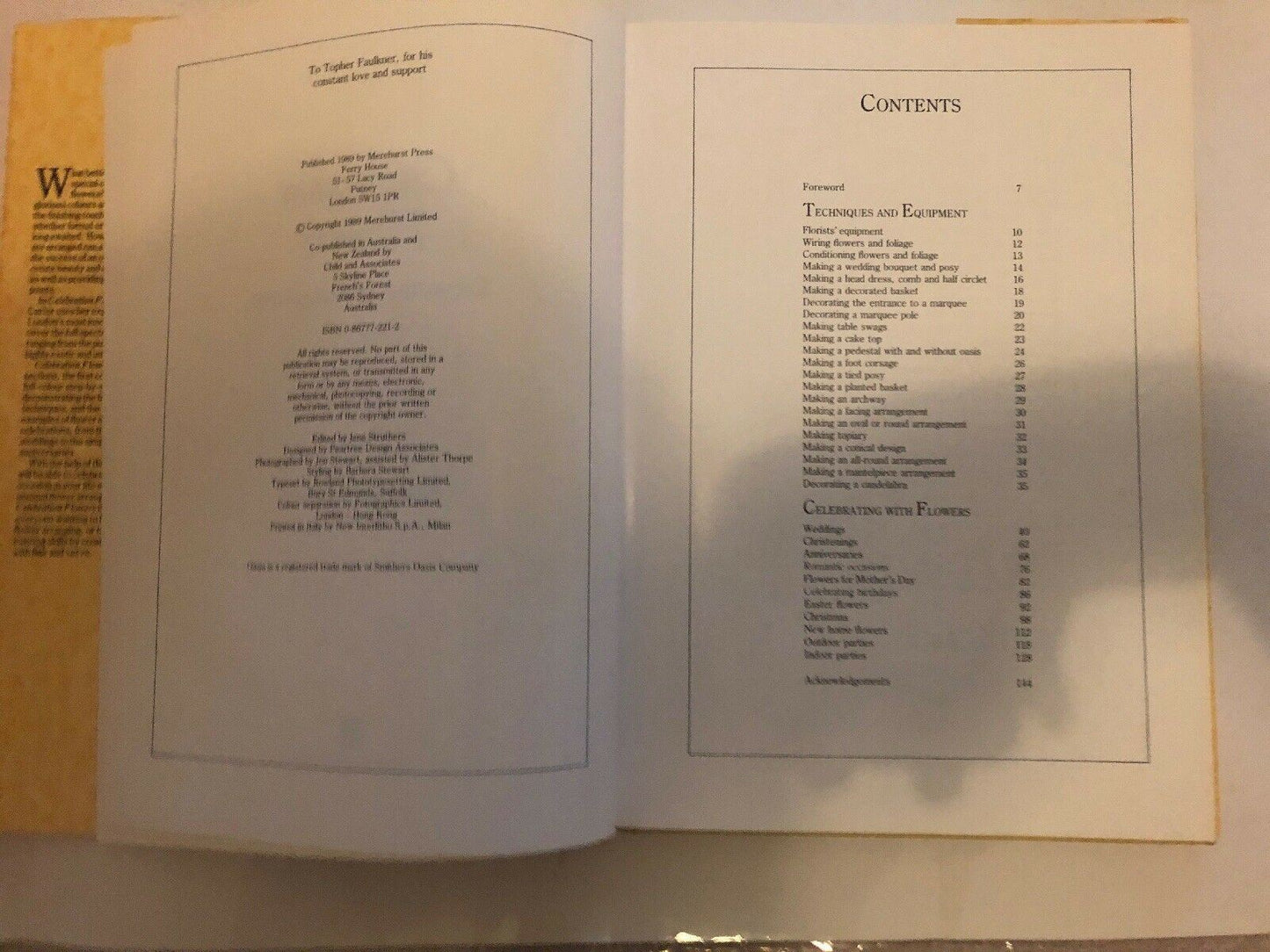Celebration Flowers by Ming Veevers-Carter 1989 First Edition
