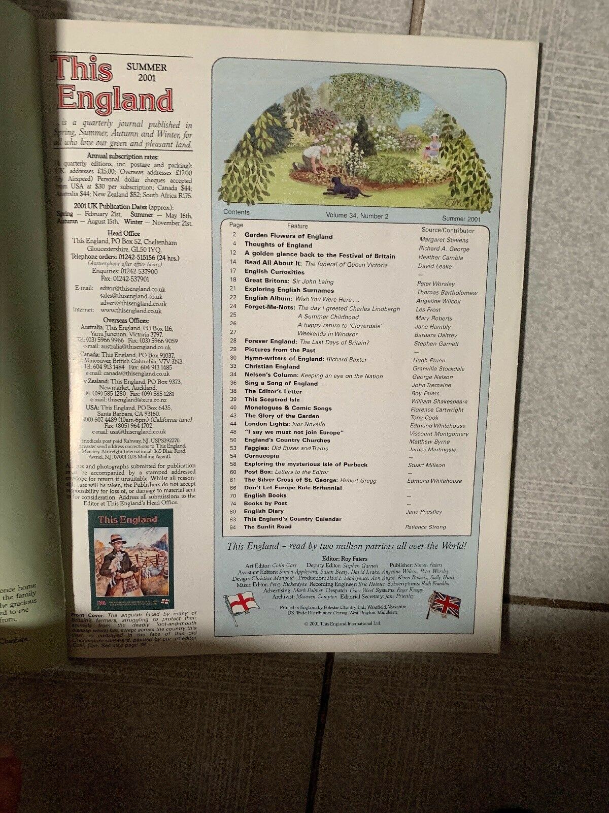 This England: Summer 2001 Magazine